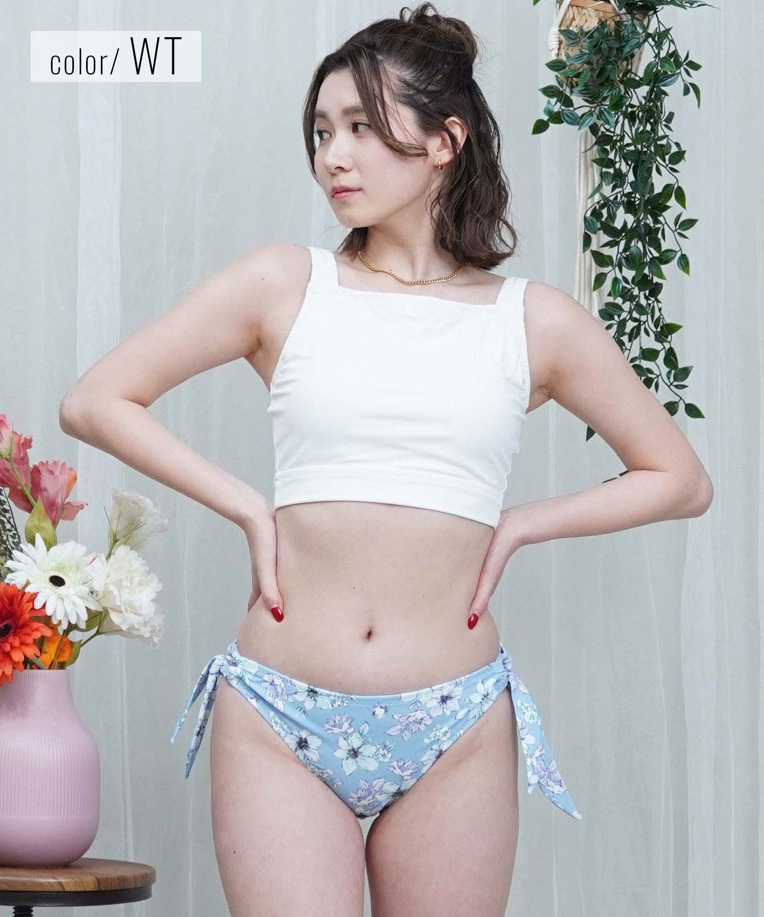 LAETITIA レリッタ 水着 レディース タンキニ 花柄 3点セット 441301(WT-9)