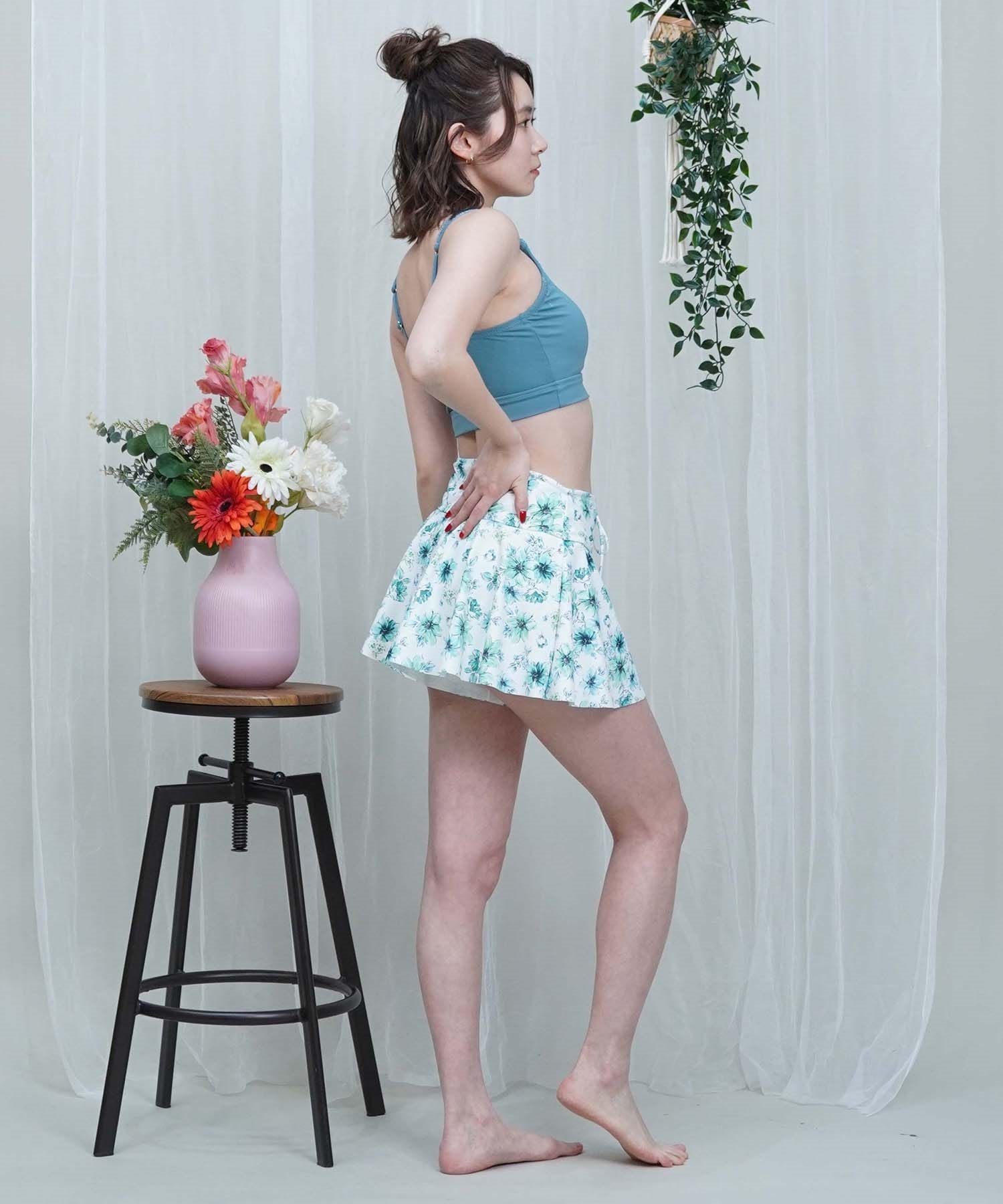 LAETITIA レリッタ 水着 レディース タンキニ 花柄 3点セット 441301(WT-9)