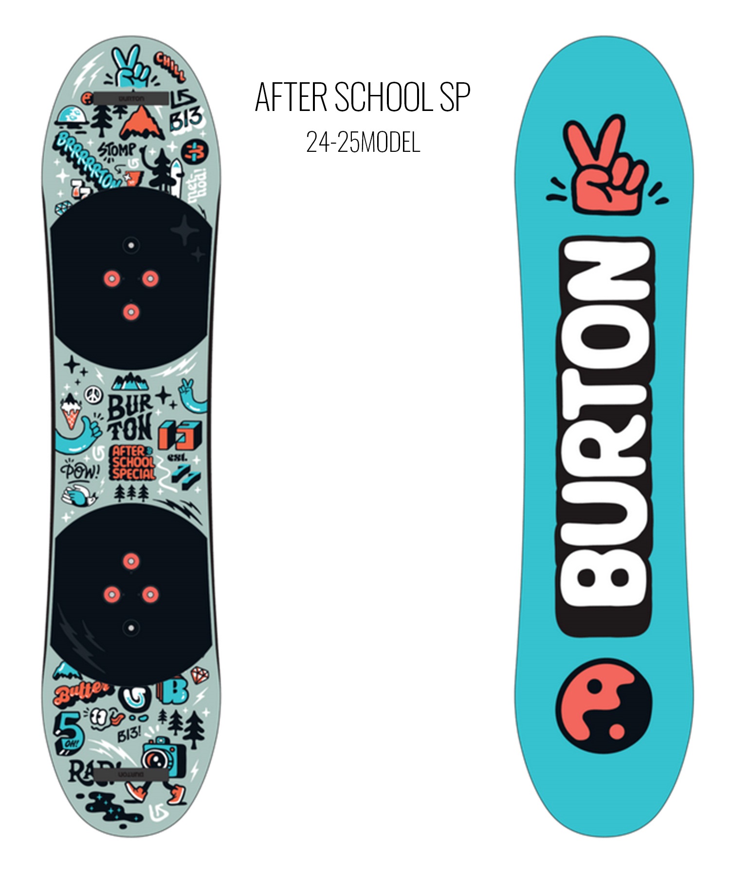 BURTON バートン AFTER SCHOOL SPE スノーボード 板 キッズ ムラサキスポーツ LL E23(ONECOLOR-80cm)