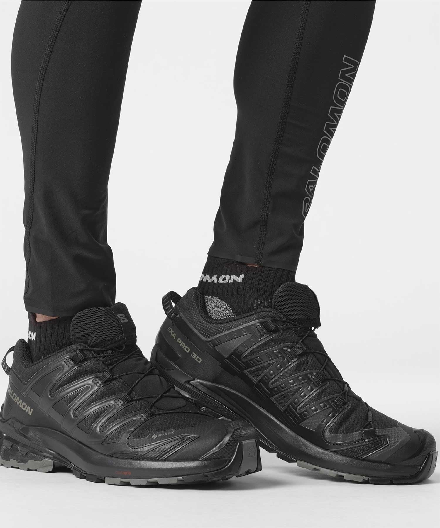 SALOMON/サロモン XA PRO 3D V9 GTX エックスエープロブイナインゴアテックス メンズ シューズ 防水 アウトドア L47270100(BLACK-25.0cm)