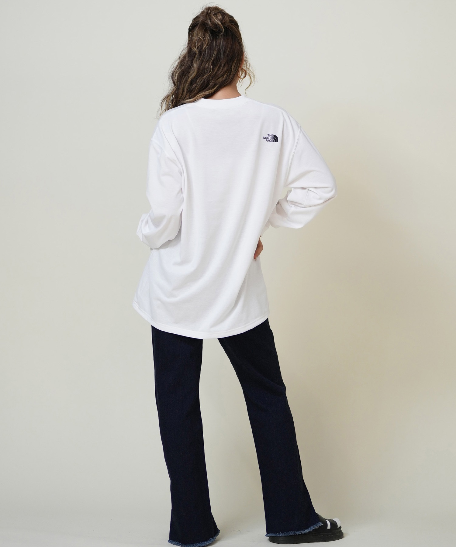 THE NORTH FACE ザ・ノース・フェイス 長袖 Tシャツ ロンT レディース ロングスリーブフリーラングラフィッククルー NT62593(K-S)