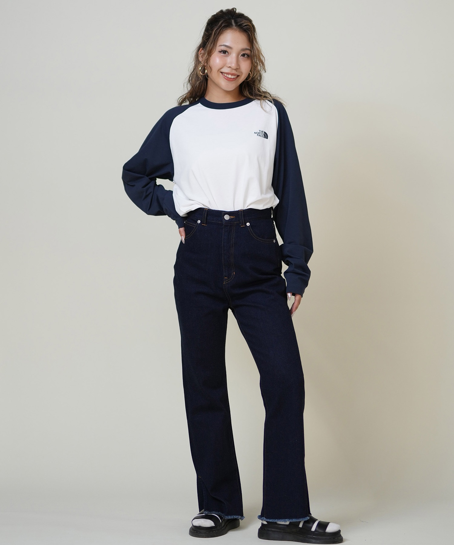 THE NORTH FACE ザ・ノース・フェイス 長袖 Tシャツ ロンT レディース ラグラン ロングスリーブイーエスベースボールティー NT82591(WK-S)