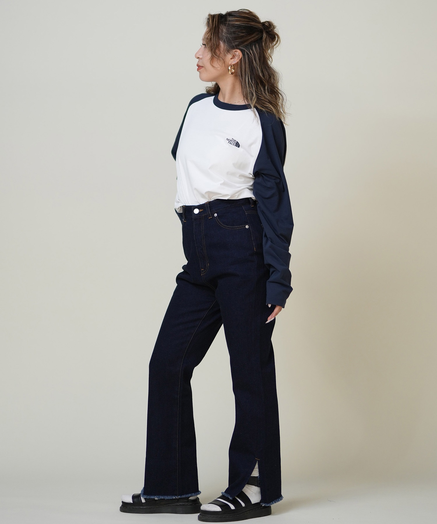 THE NORTH FACE ザ・ノース・フェイス 長袖 Tシャツ ロンT レディース ラグラン ロングスリーブイーエスベースボールティー NT82591(WK-S)