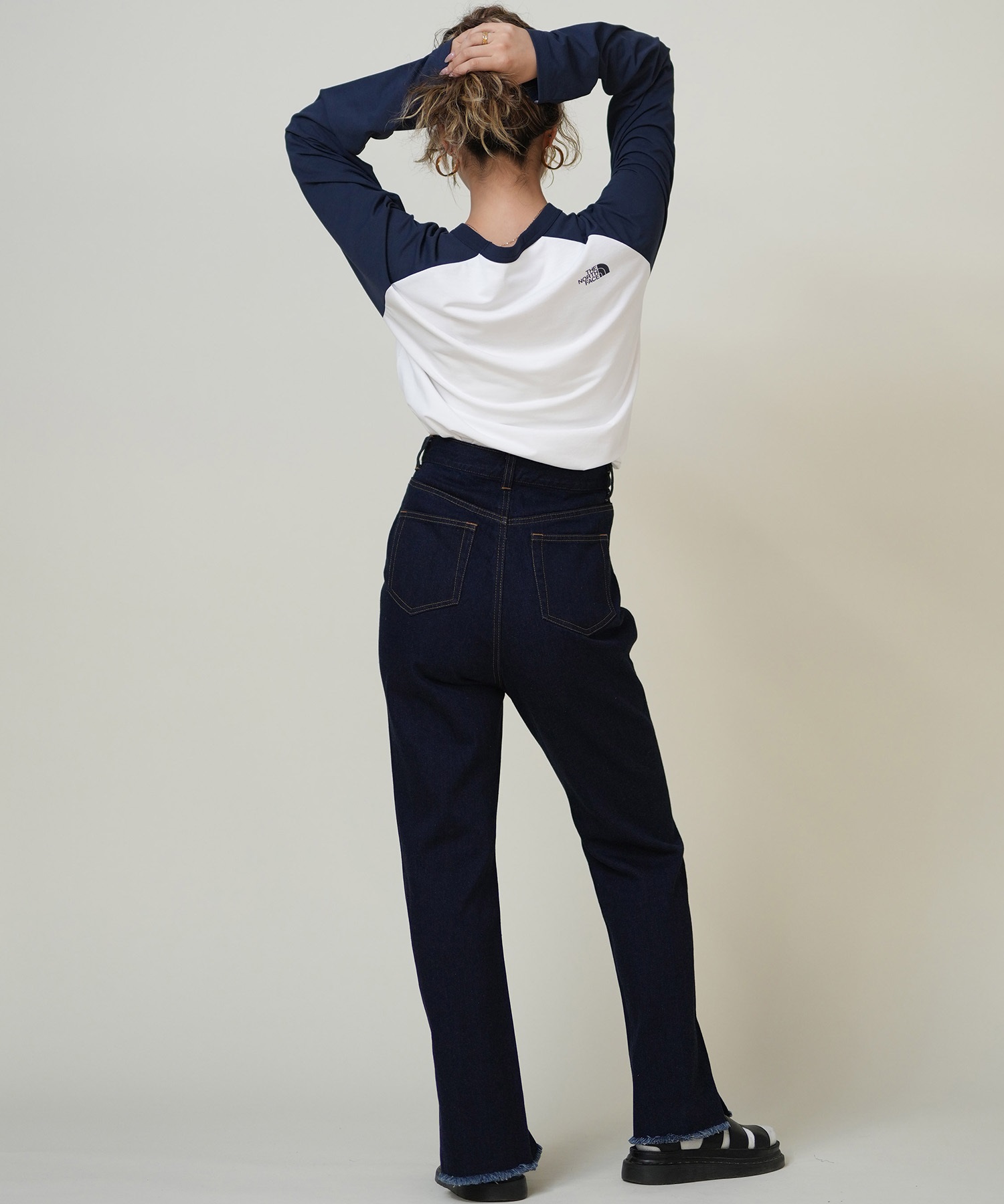 THE NORTH FACE ザ・ノース・フェイス 長袖 Tシャツ ロンT レディース ラグラン ロングスリーブイーエスベースボールティー NT82591(WK-S)