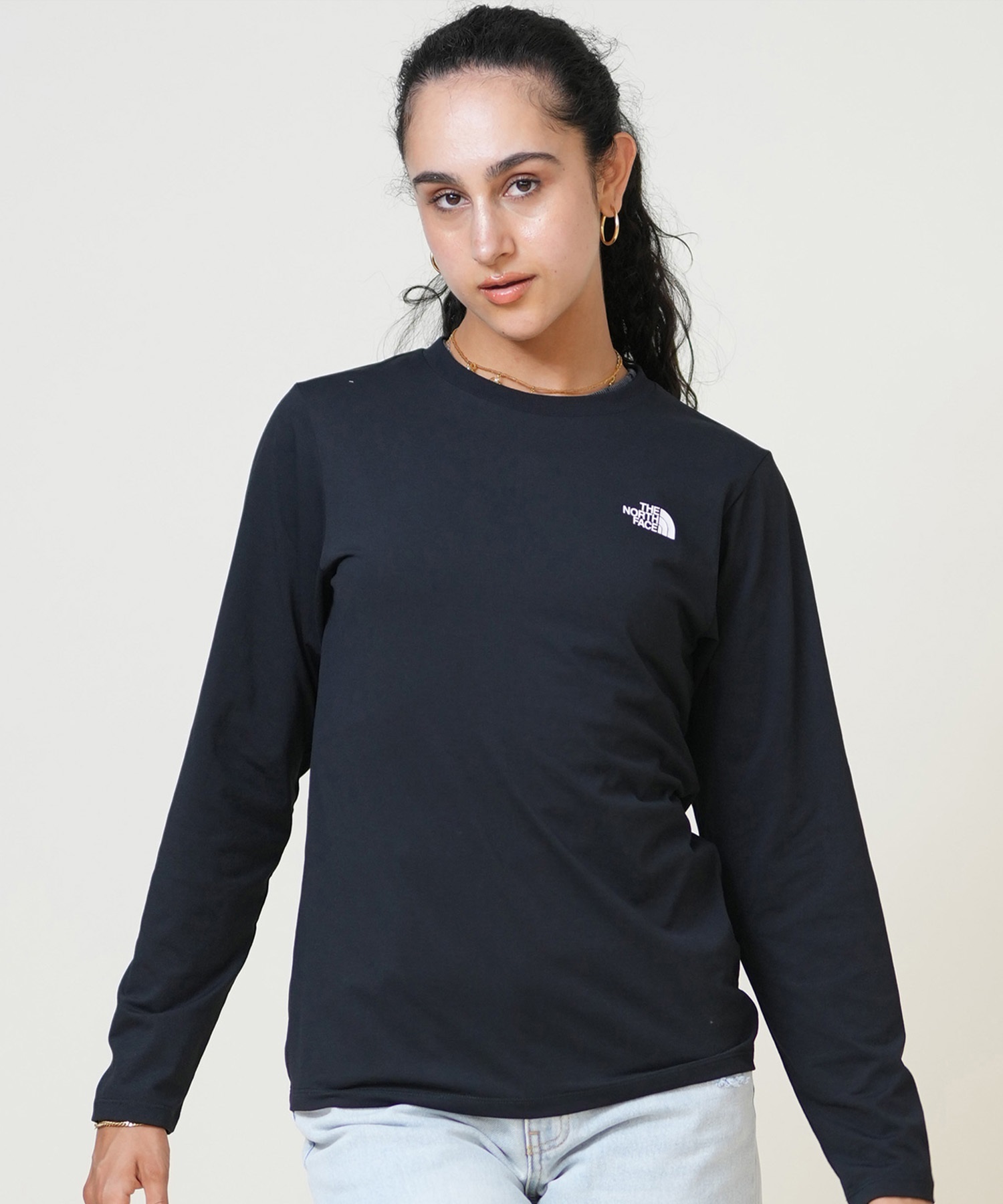 THE NORTH FACE ザ・ノース・フェイス 長袖 Tシャツ ロンT レディース バックプリント ロゴ L S ES Climbing Logo Tee NTW82584(K-M)