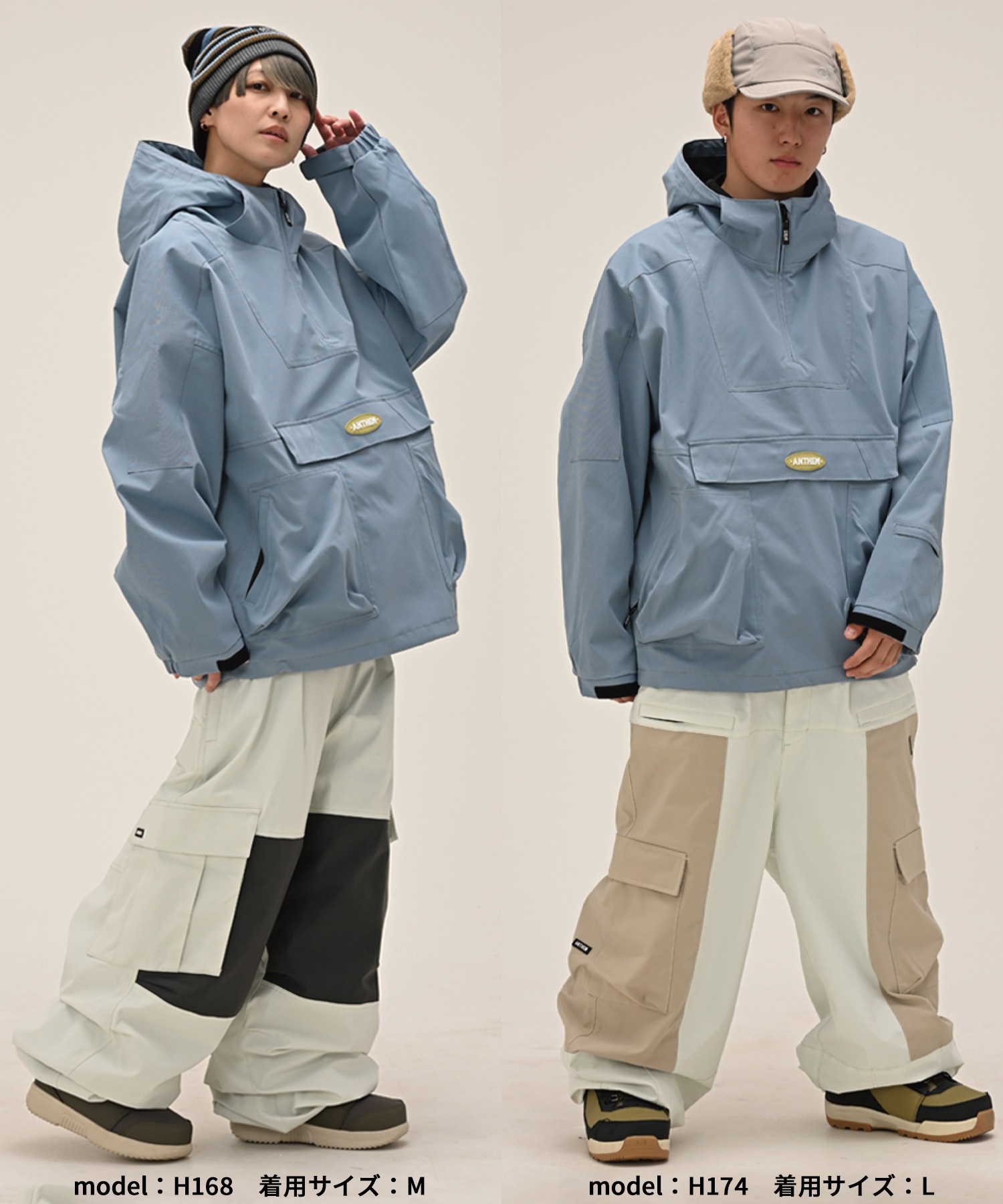 ANTHEM アンセム OVAL CAPTURED スノーボード ウェア ジャケット ユニセックス 25-26モデル LL C14【2526】(BLGRY-S)