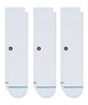 STANCE スタンス ソックス 靴下 ロゴ クルー丈 無地 ICON 3 PACK M556D18ICP#WHT(WHT-L)