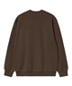 Carhartt WIP カーハートダブリューアイピー トレーナー スウェット メンズ クルーネック ロゴ 刺繍 裏起毛 CARHARTT SWEAT I030546(BLACK-S)
