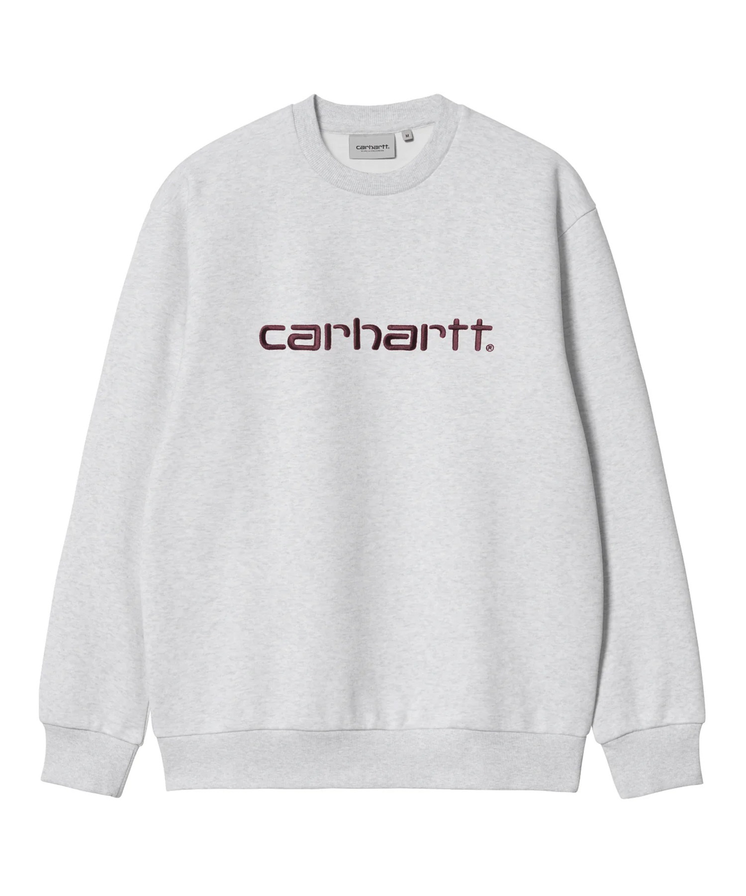Carhartt WIP カーハートダブリューアイピー トレーナー スウェット メンズ クルーネック ロゴ 刺繍 裏起毛 CARHARTT SWEAT I030546(BLACK-S)