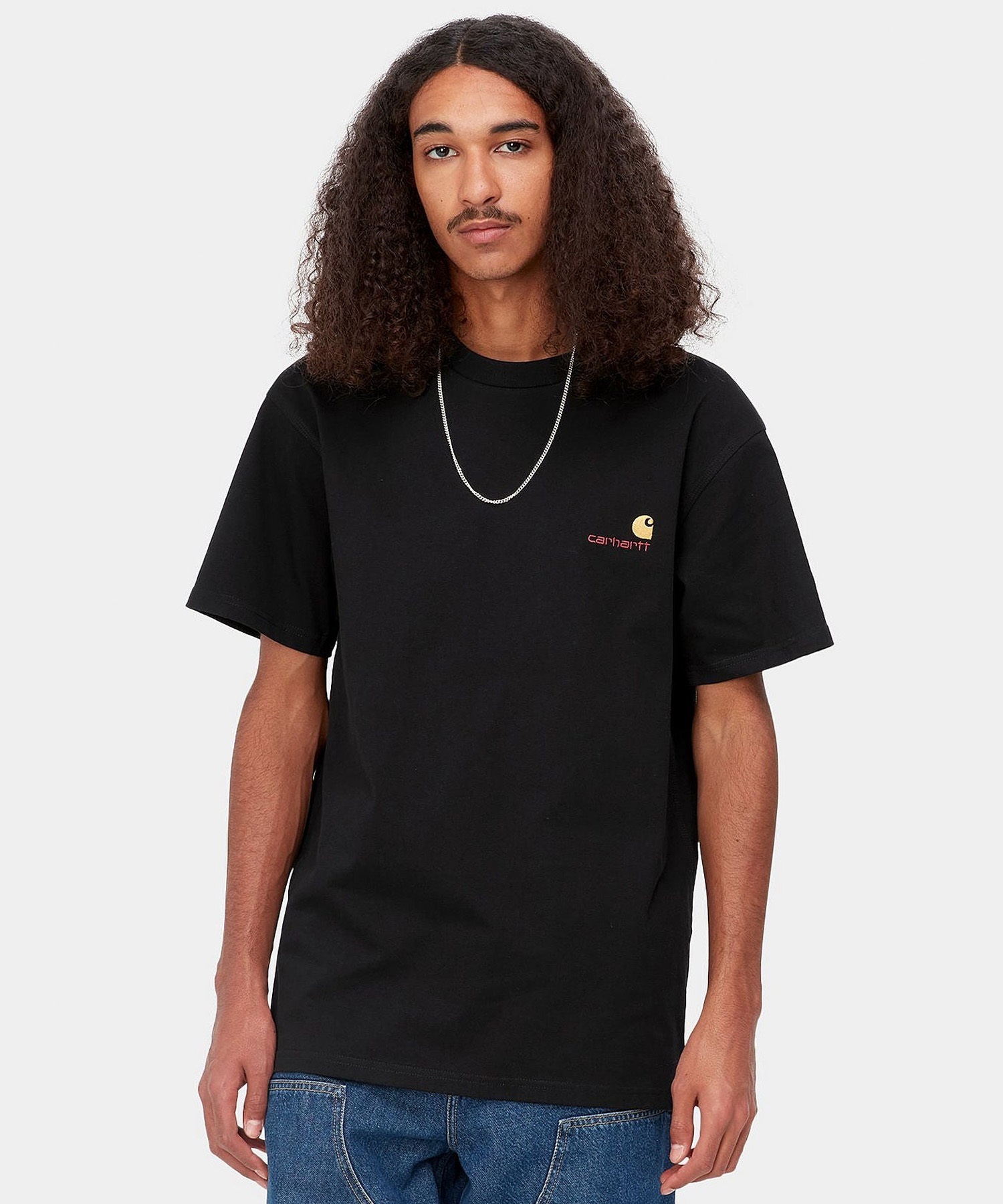 Carhartt WIP カーハートダブリューアイピー 半袖 Tシャツ メンズ ショートスリーブアメリカンスクリプトTシャツ S/S AMERICAN SCRIPT T-SHIRT I029956(WHITE-S)