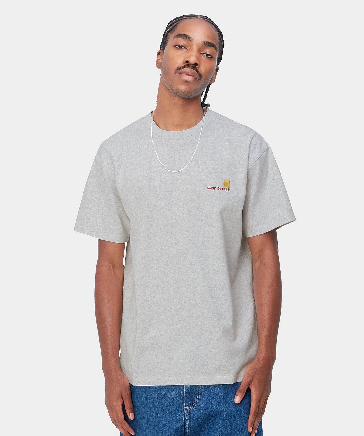 Carhartt WIP カーハートダブリューアイピー 半袖 Tシャツ メンズ ショートスリーブアメリカンスクリプトTシャツ S/S AMERICAN SCRIPT T-SHIRT I029956(WHITE-S)