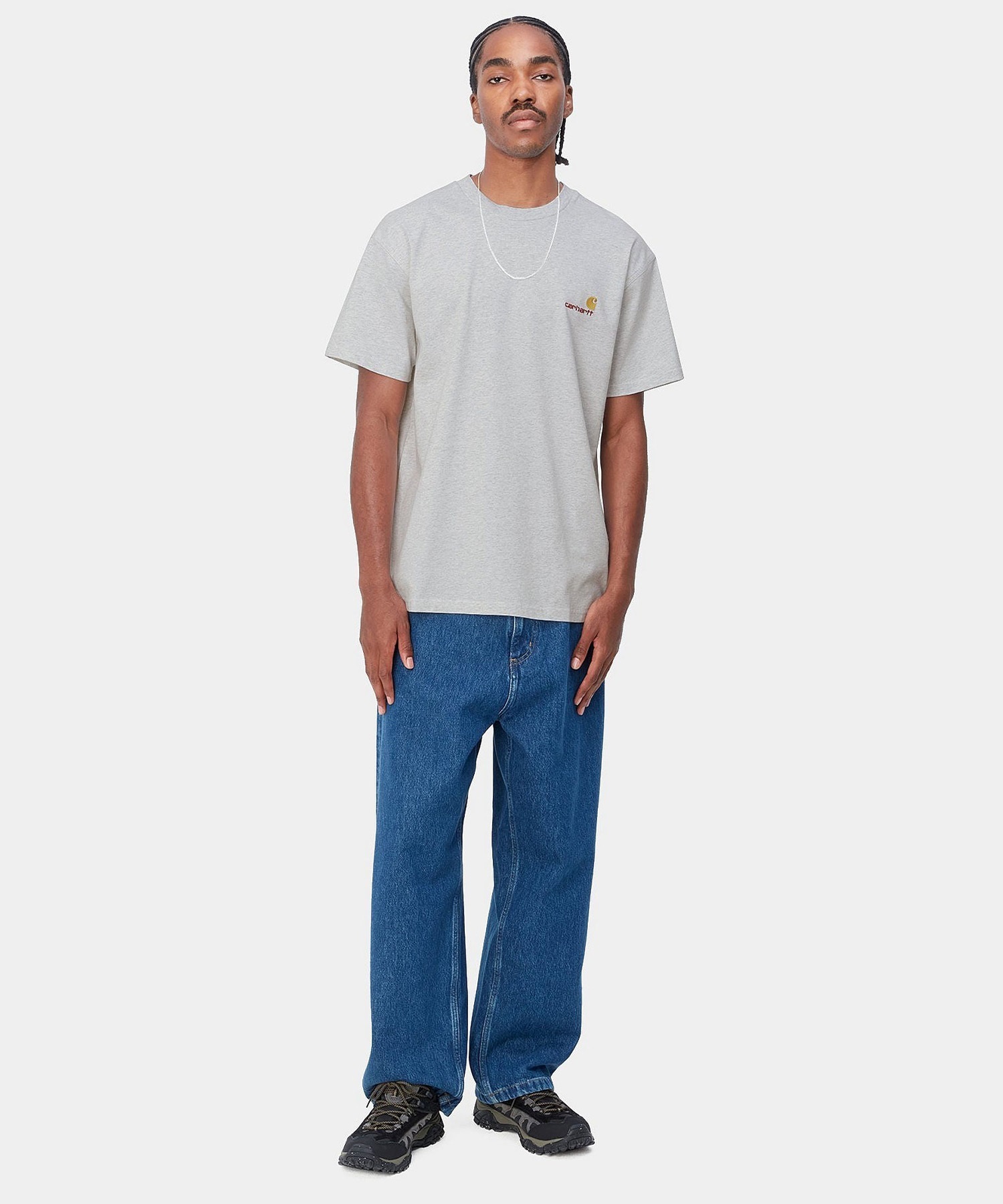 Carhartt WIP カーハートダブリューアイピー 半袖 Tシャツ メンズ ショートスリーブアメリカンスクリプトTシャツ S/S AMERICAN SCRIPT T-SHIRT I029956(WHITE-S)