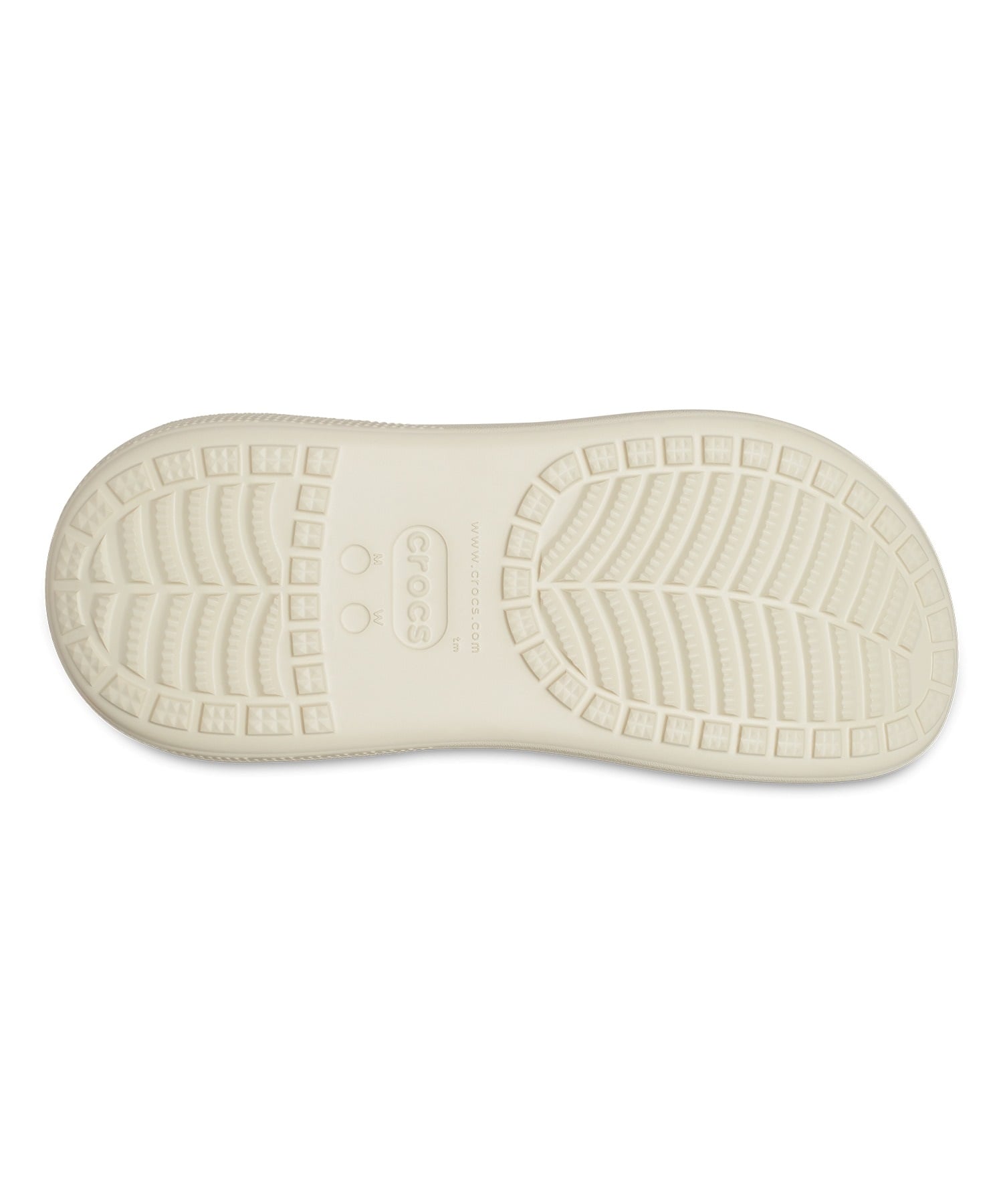 CROCS クロックス シューズ サンダル レディース 厚底 クラッシュ クロッグ CRUSH CLOG 207521-2Y2(BONE-23.0cm)