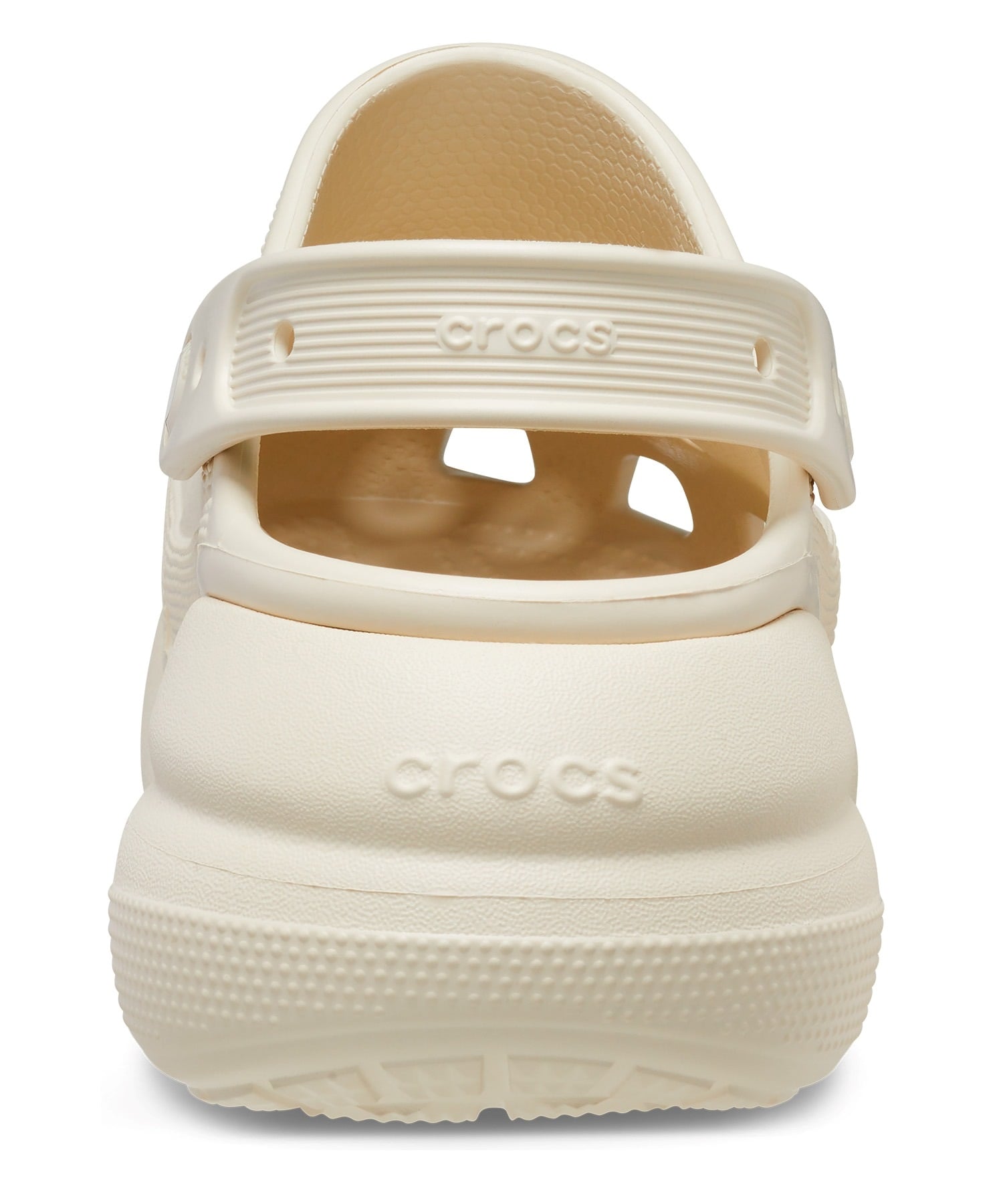 CROCS クロックス シューズ サンダル レディース 厚底 クラッシュ クロッグ CRUSH CLOG 207521-2Y2(BONE-23.0cm)