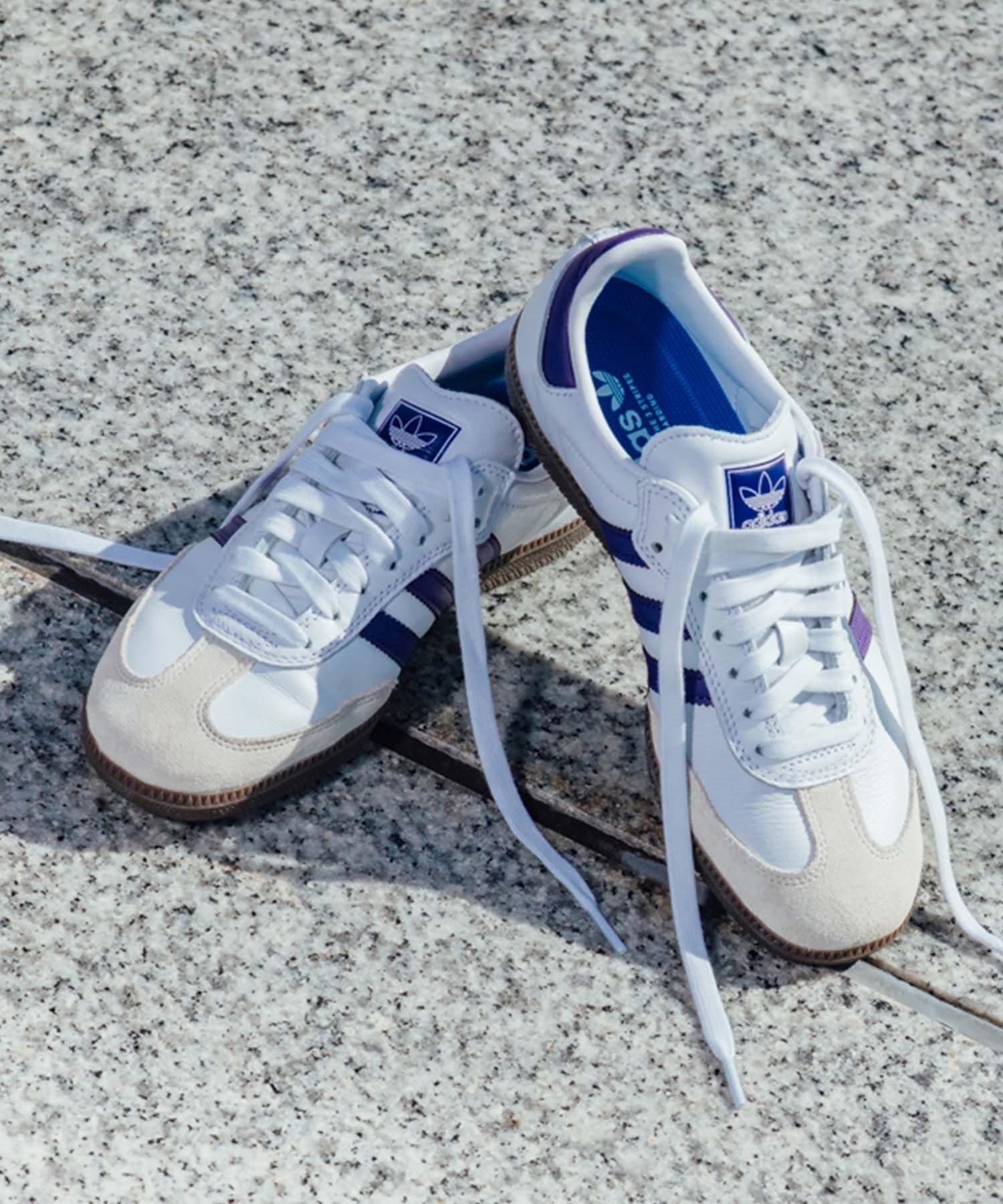 adidas skateboarding アディダス スケートボーディング SAMBA ADV サンバ IE6613 421243959  国内ムラサキスポーツ限定カラー(WT/PU-23.0cm)