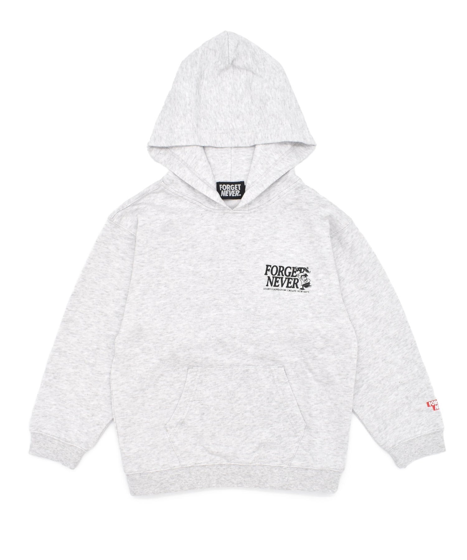 FORGET NEVER フォーゲットネバー パーカー キッズ プルオーバー バックプリント PC 244OO3PK055FN(WHT-130cm)