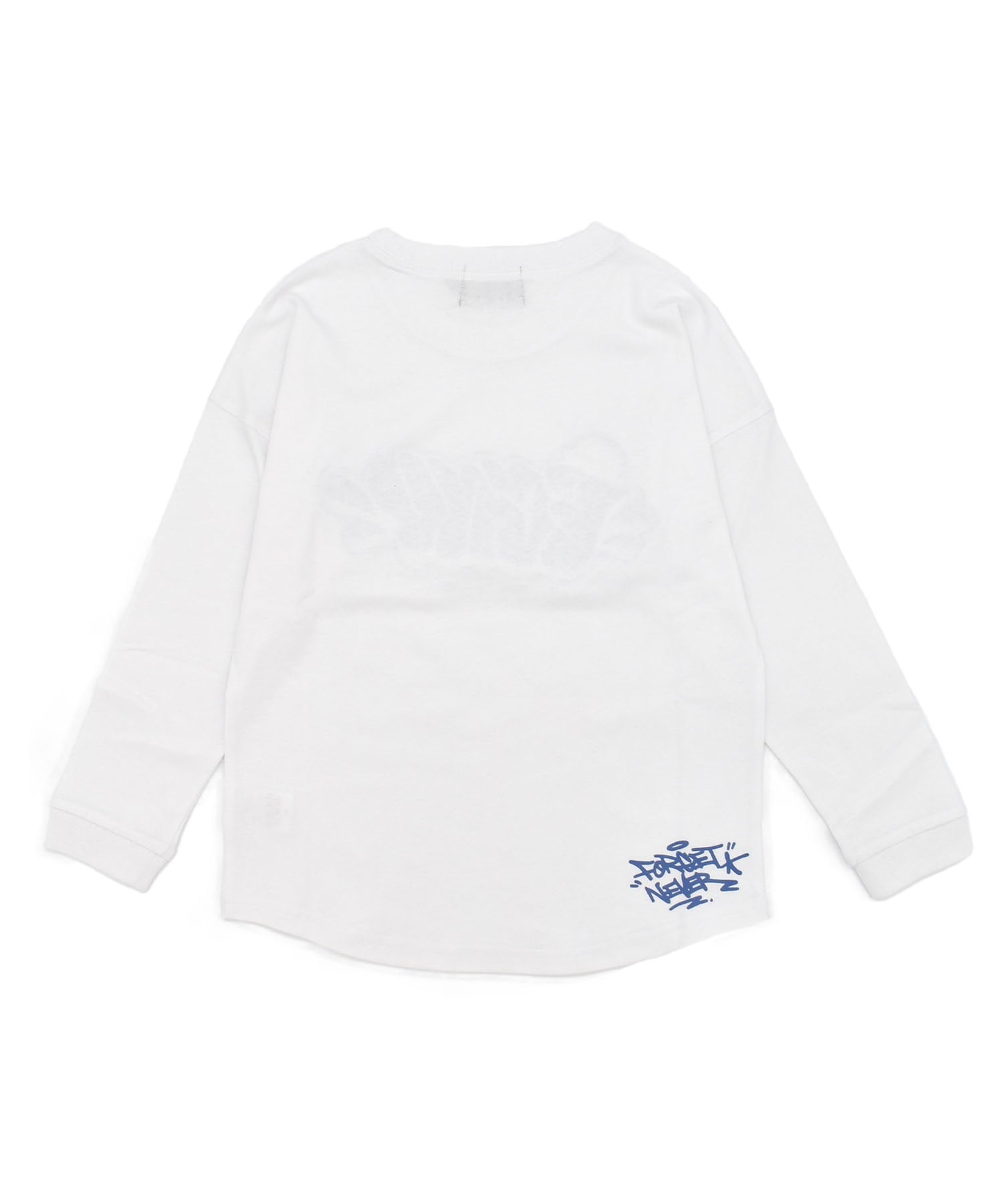 FORGET NEVER フォーゲットネバー 長袖 Tシャツ キッズ ロンT PTEE 244OO3LT107FN(WHT-130cm)