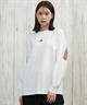 adidas アディダス 長袖 Tシャツ ロンT レディース バックテープ CX380(BK-M)