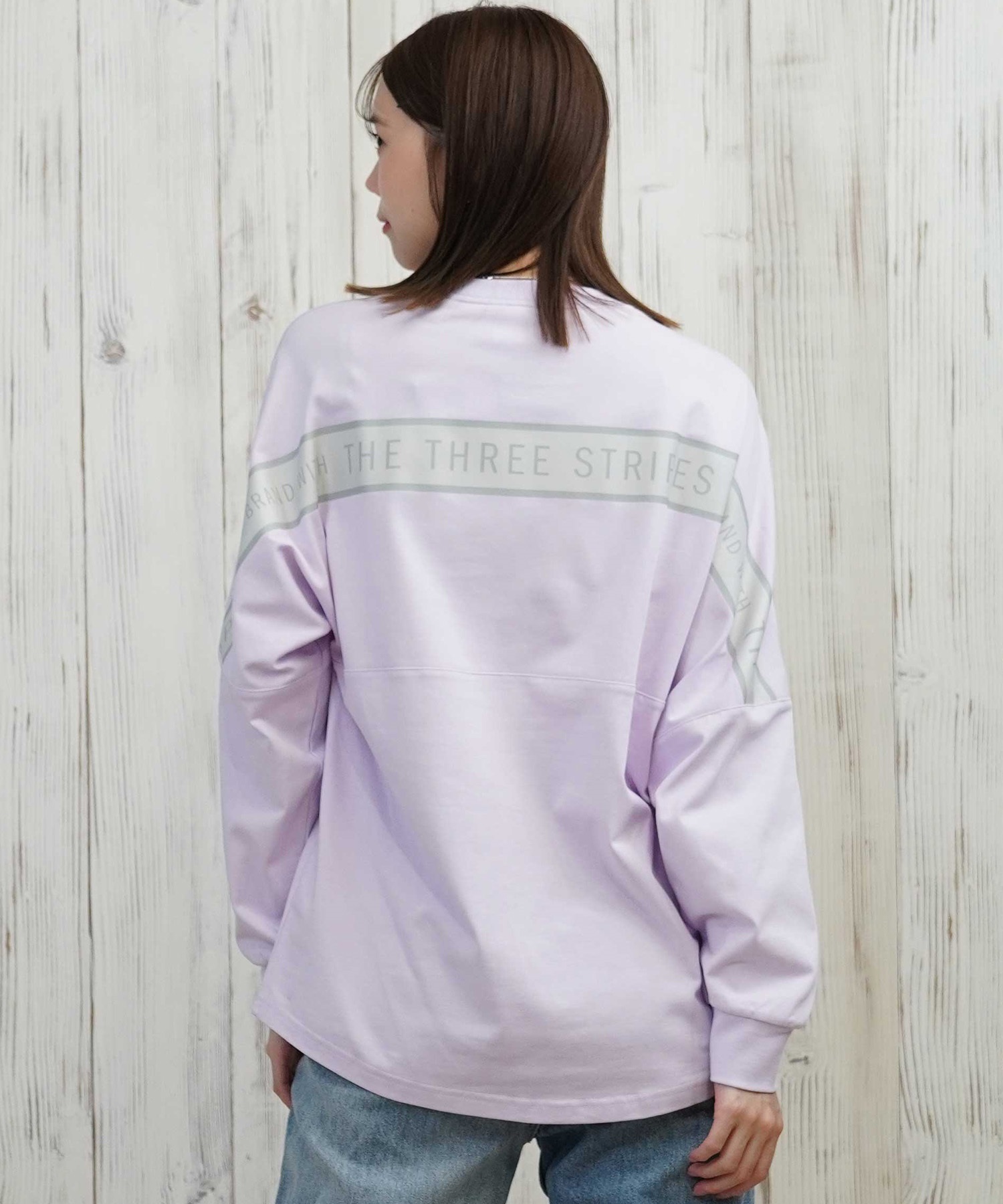 adidas アディダス 長袖 Tシャツ ロンT レディース バックテープ CX380(BK-M)