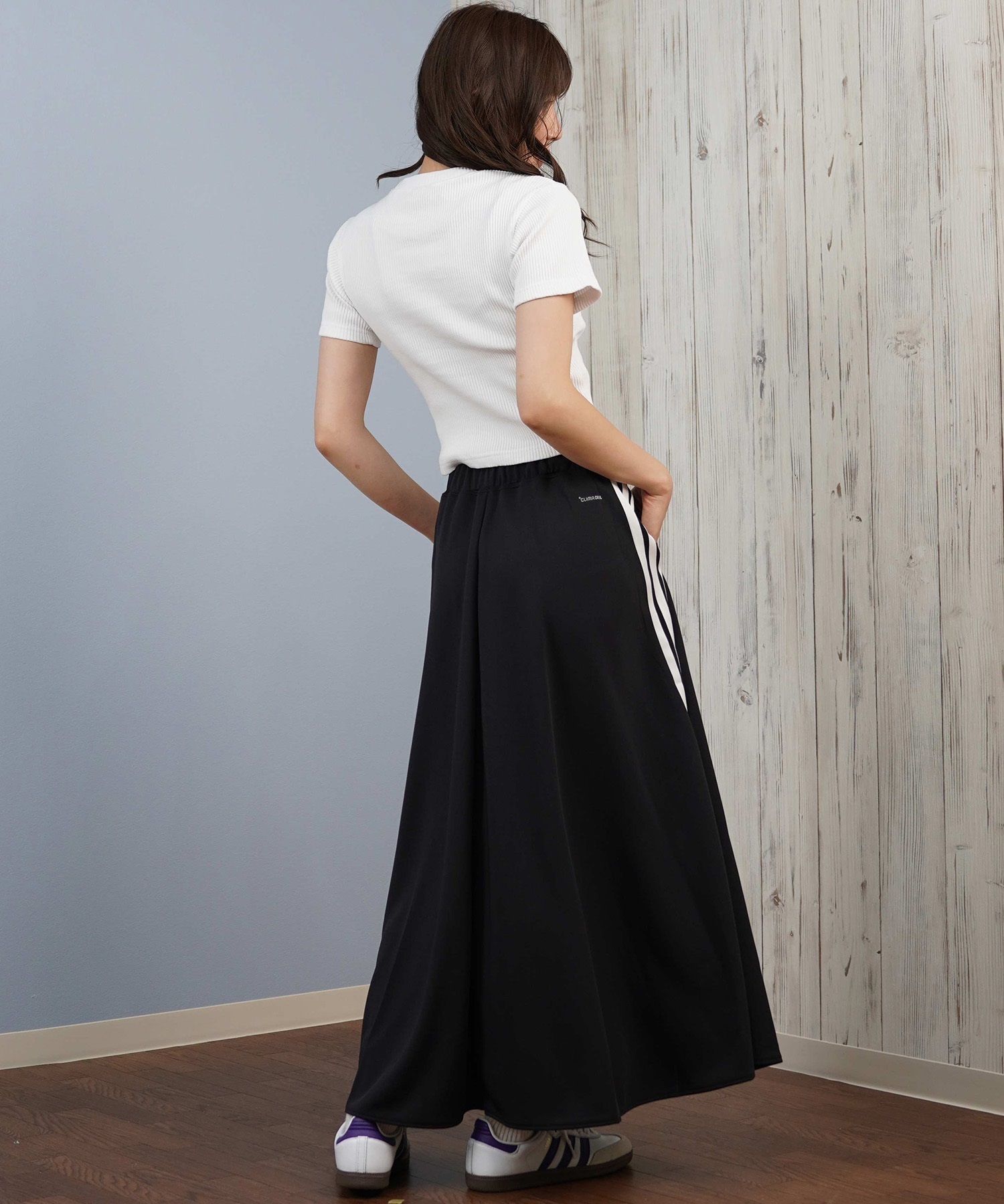 adidas アディダス スカート レディース フレアスカート 3ストライプス SH903(BE/PK-S)