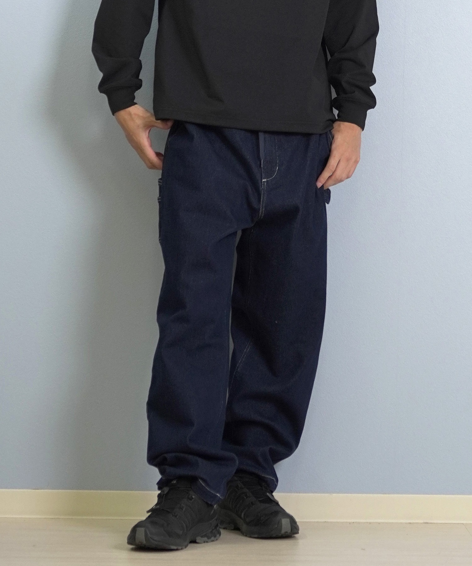 ELEMENT エレメント ロングパンツ メンズ SHOD PANTS PAINT デニムパンツ BF022-703(BDM-M)