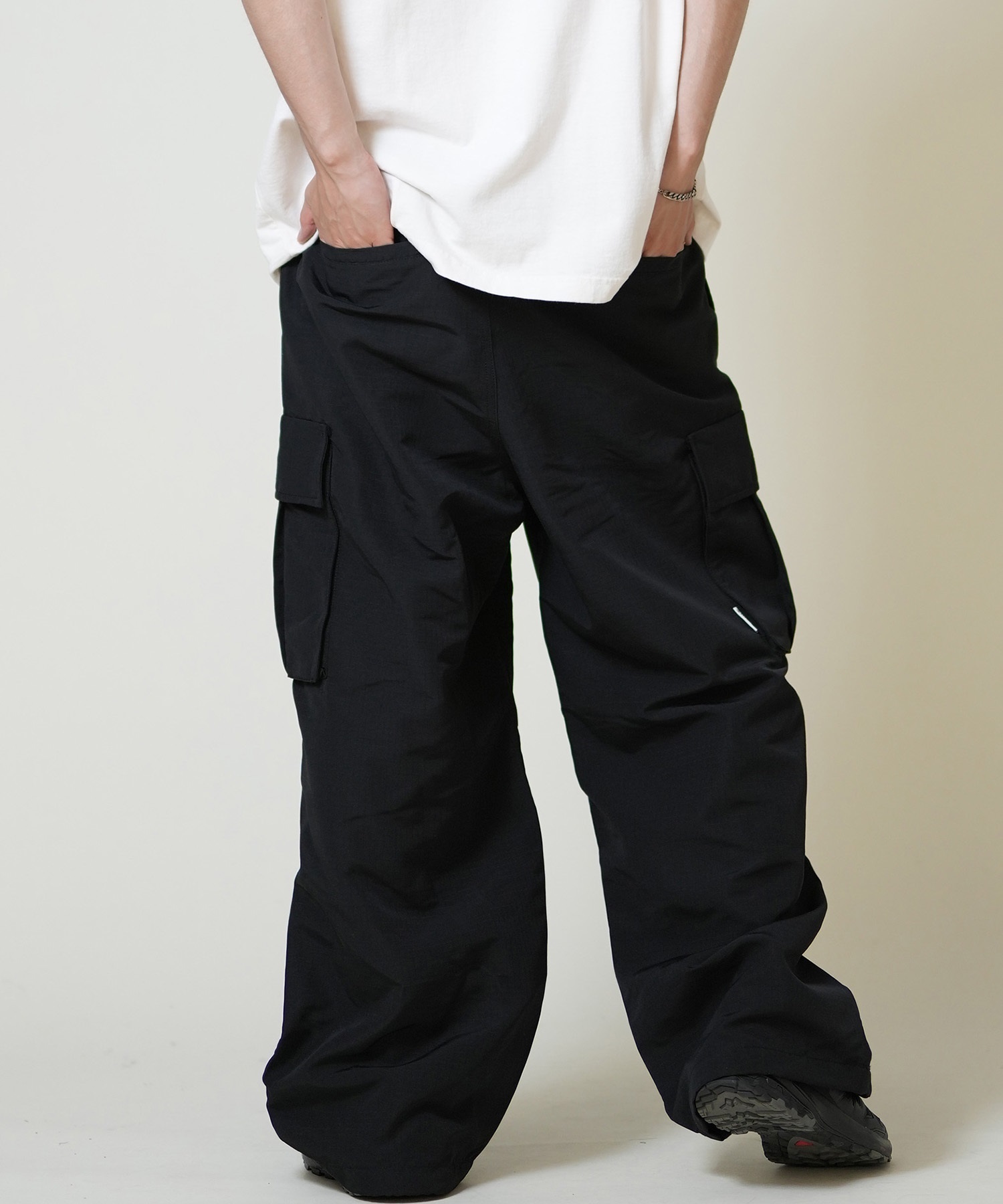 ELEMENT エレメント ロングパンツ メンズ ワイド カーゴパンツ SHOD PANTS CA05 BF022-709(FBK-M)