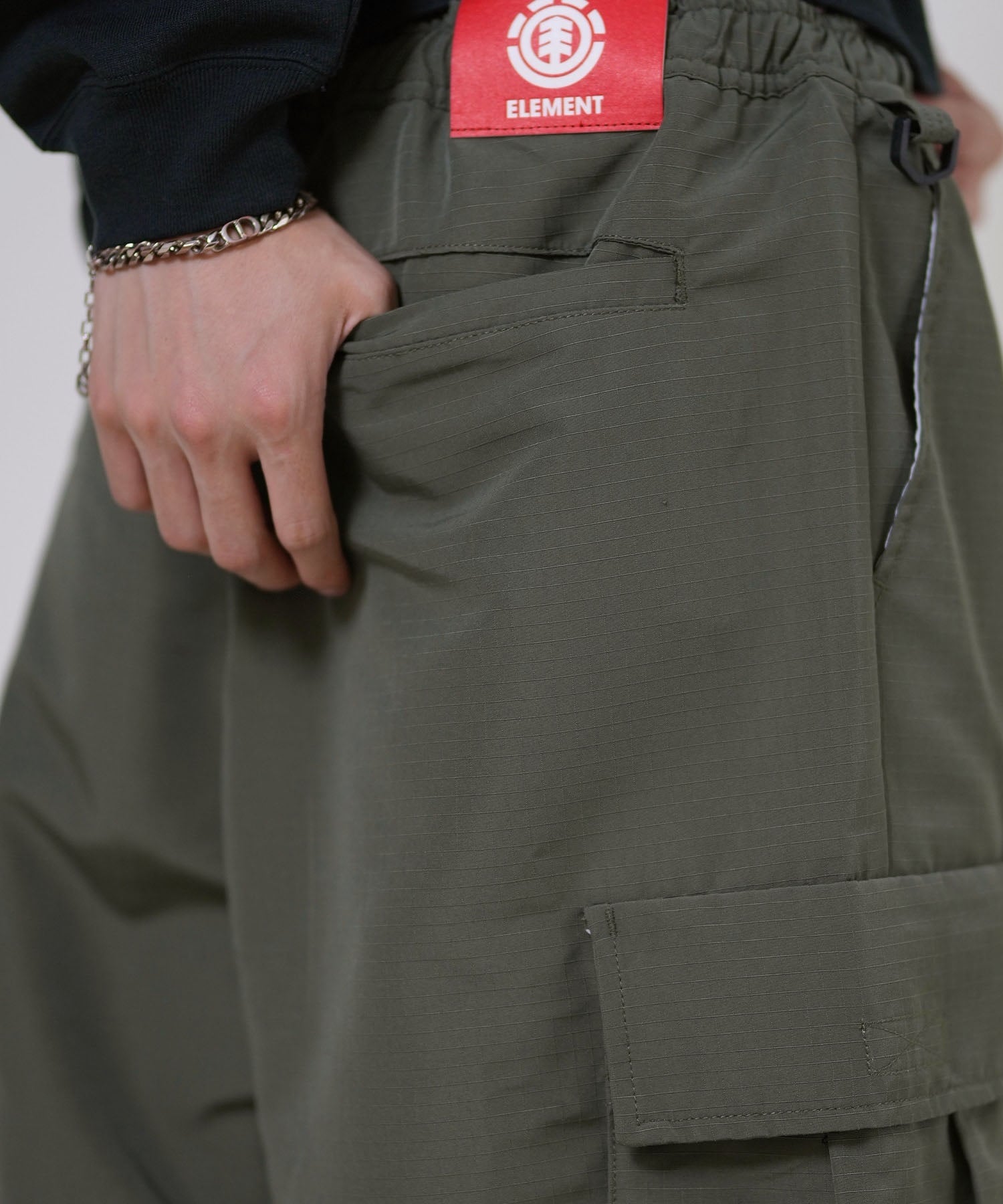 ELEMENT エレメント ロングパンツ メンズ ワイド カーゴパンツ SHOD PANTS CA05 BF022-709(FBK-M)