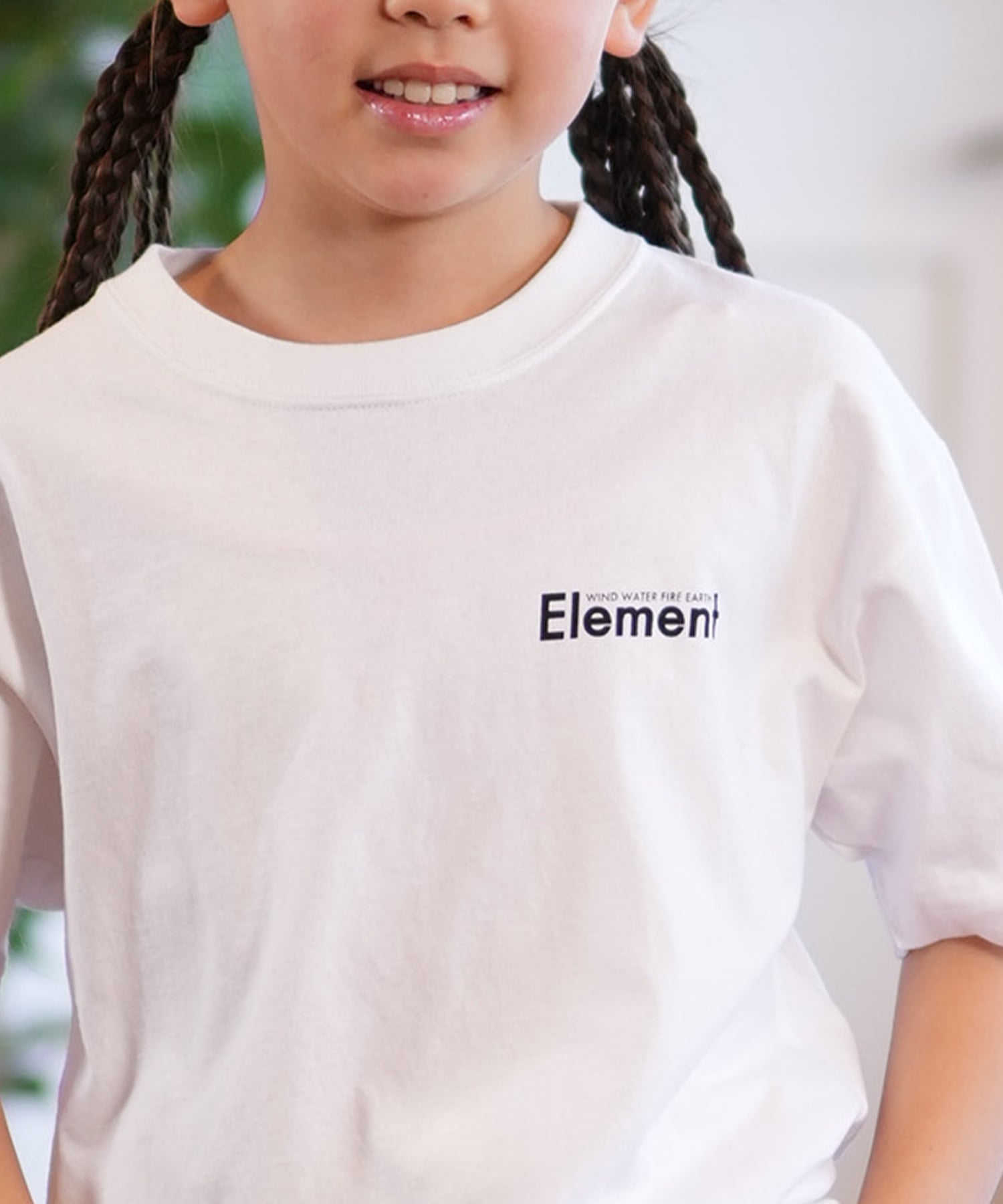 ELEMENT エレメント Tシャツ キッズ 半袖 バックプリント AGE OF SS YOUTH BF025-230(WHT-130cm)