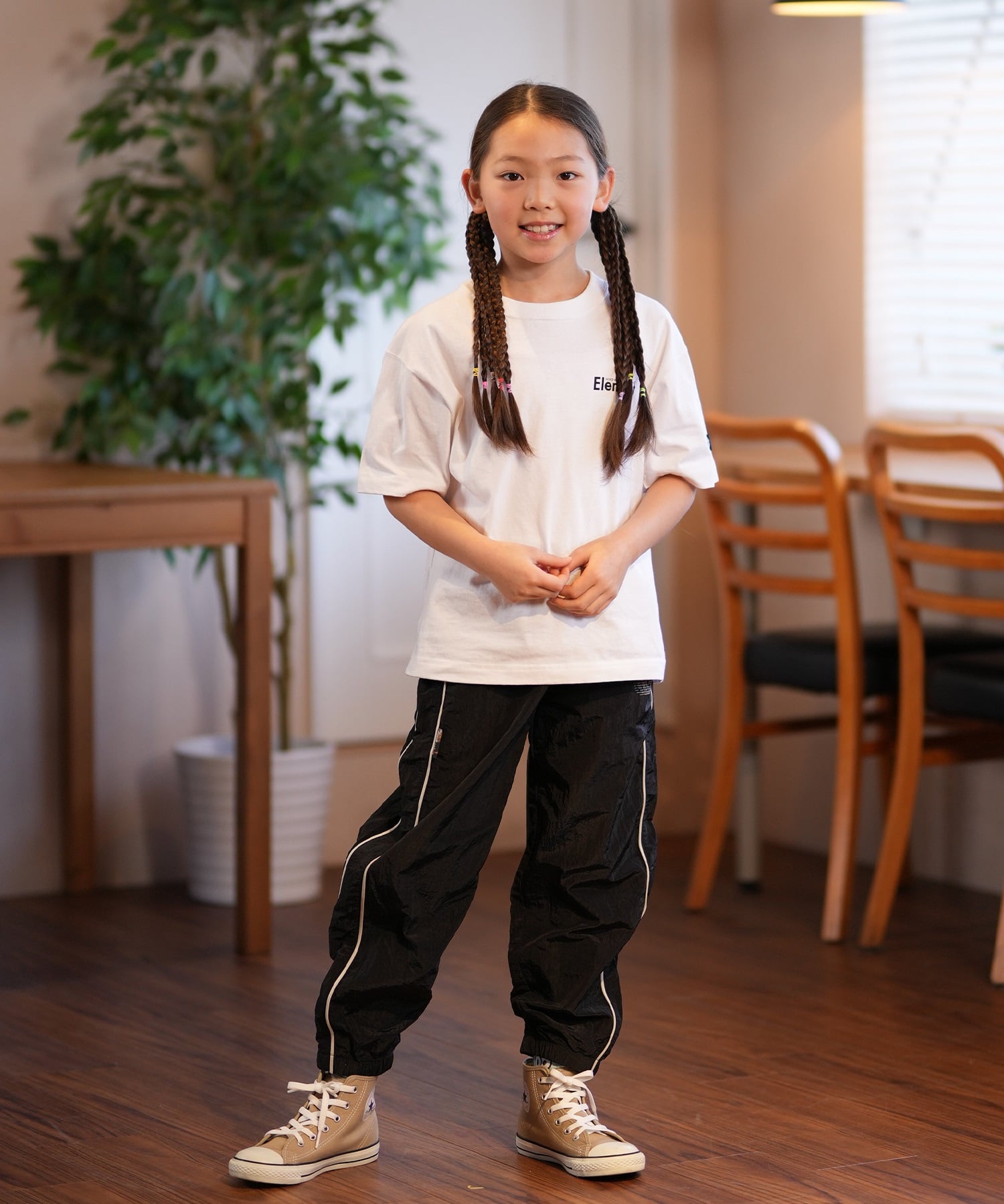 ELEMENT エレメント Tシャツ キッズ 半袖 バックプリント AGE OF SS YOUTH BF025-230(WHT-130cm)