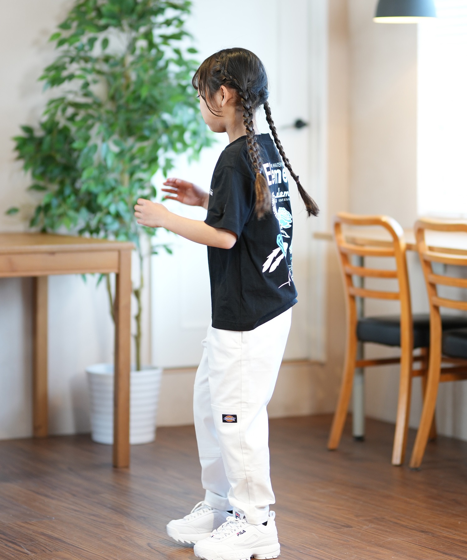 ELEMENT エレメント Tシャツ キッズ 半袖 バックプリント AGE OF SS YOUTH BF025-230(WHT-130cm)