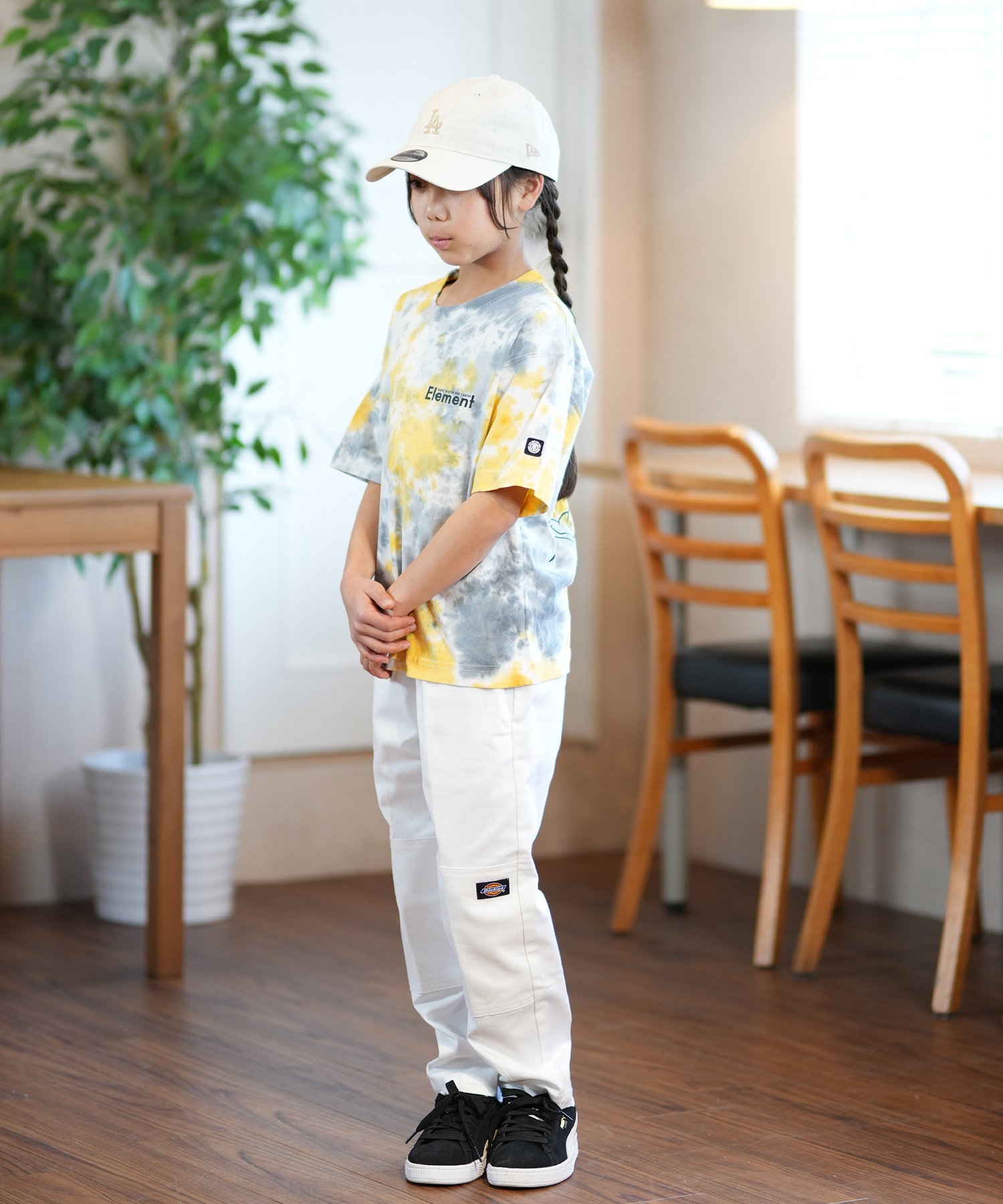 ELEMENT エレメント Tシャツ キッズ 半袖 バックプリント AGE OF SS YOUTH BF025-230(WHT-130cm)