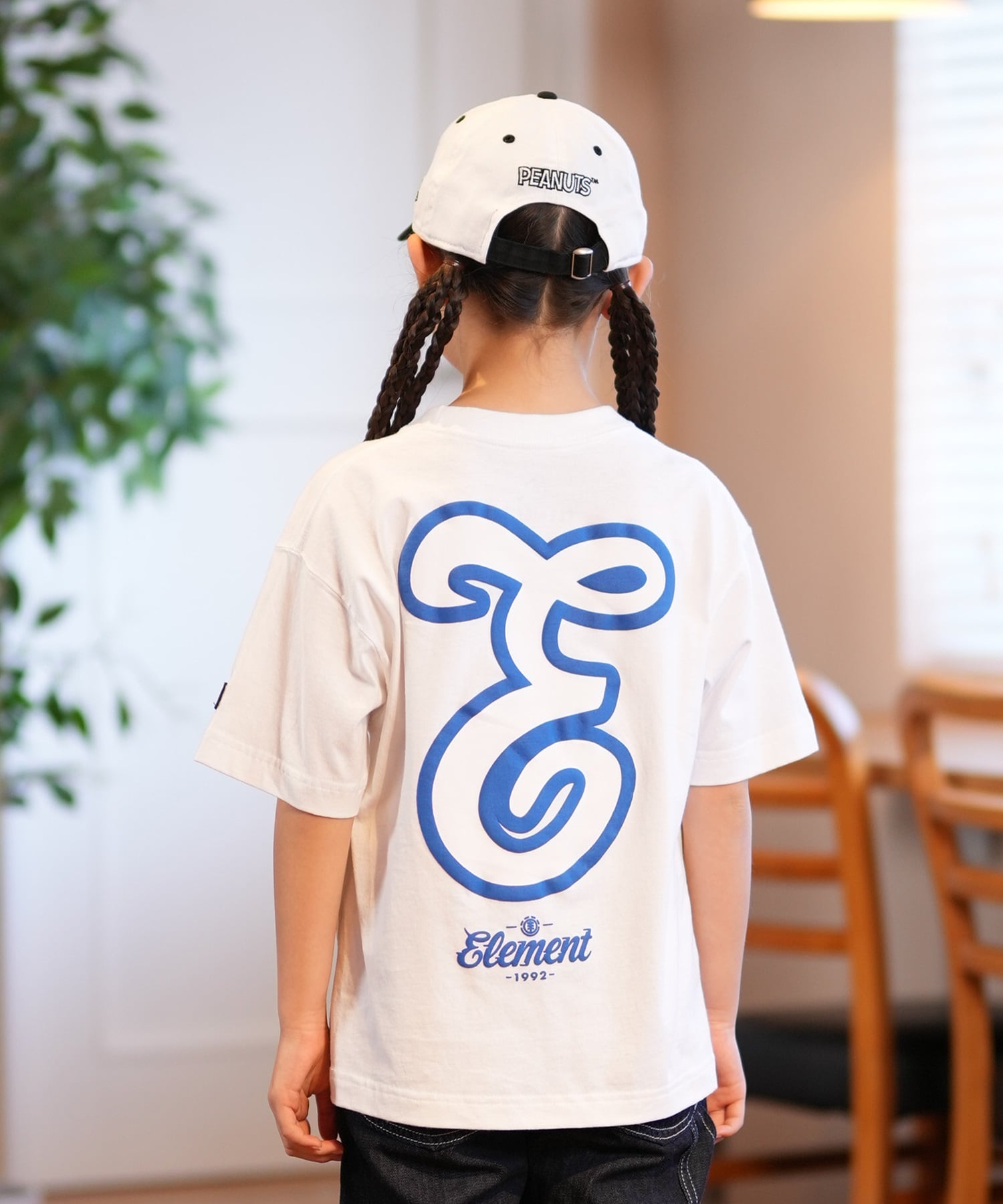 ELEMENT エレメント 半袖 Tシャツ キッズ バックプリント TEAM SS YOUTH BF025-238(BLU-130cm)