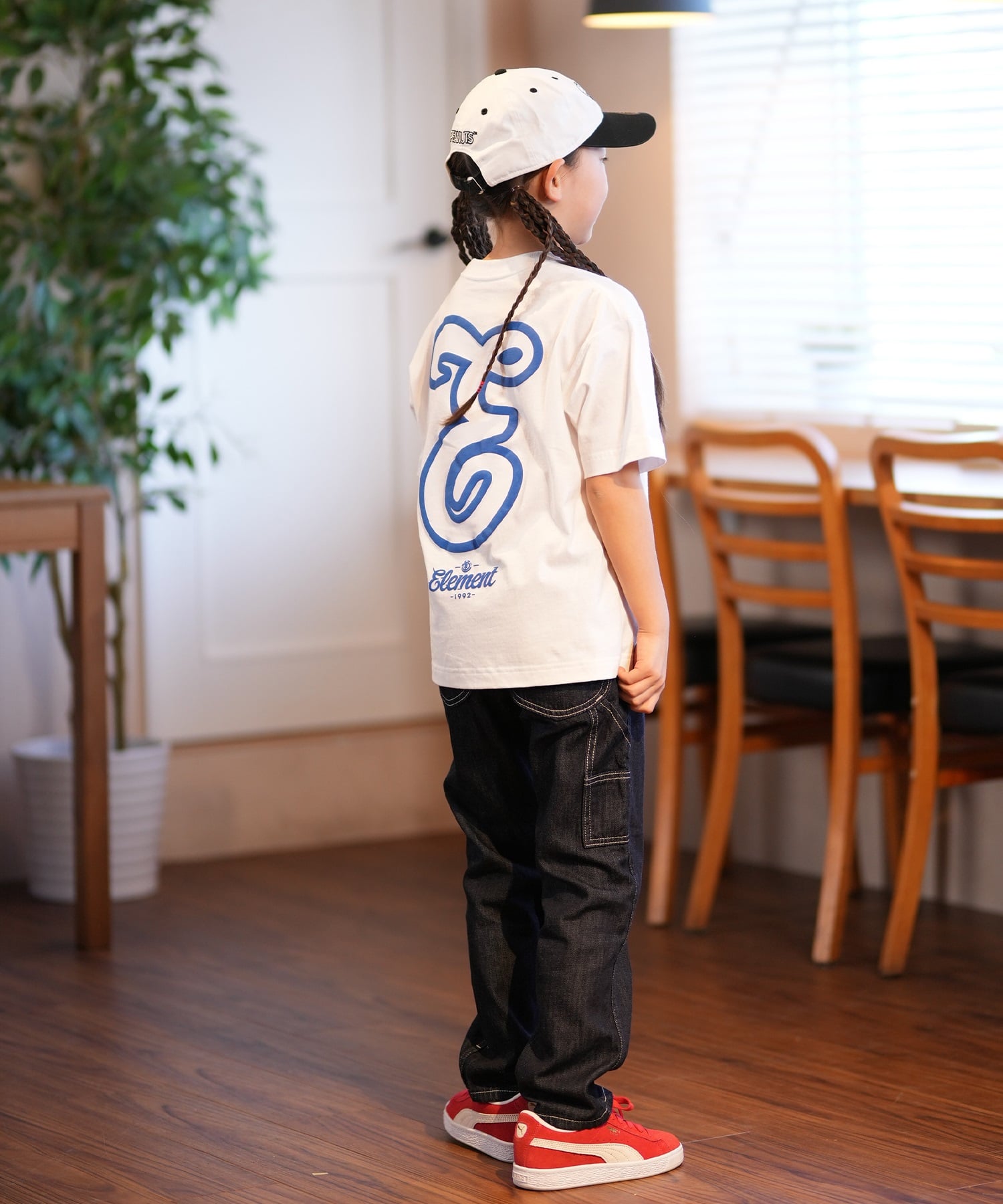 ELEMENT エレメント 半袖 Tシャツ キッズ バックプリント TEAM SS YOUTH BF025-238(BLU-130cm)