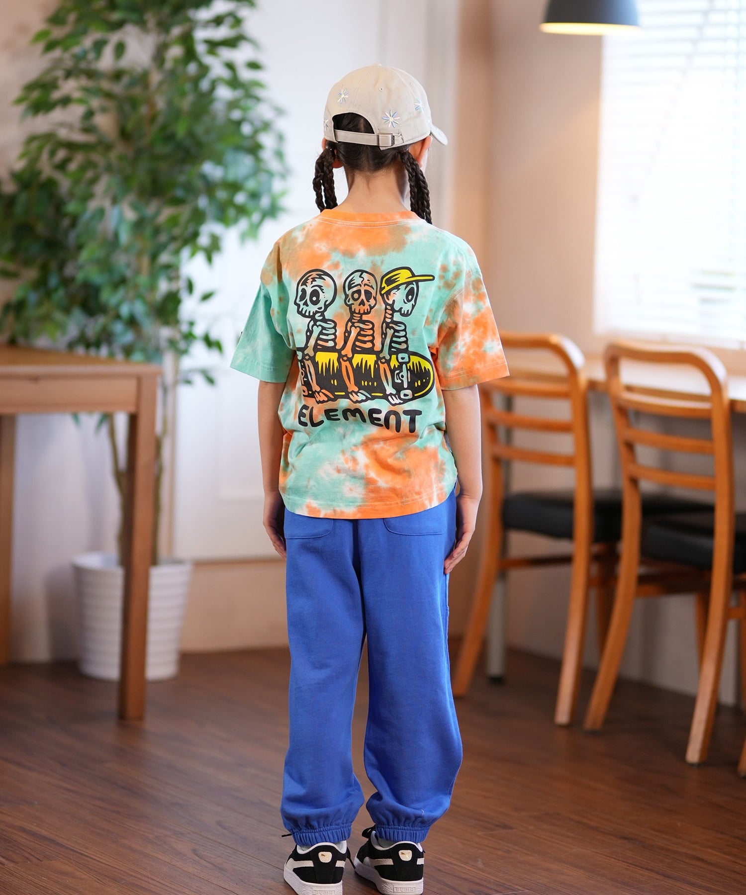 ELEMENT エレメント 半袖 Tシャツ キッズ バックプリント TIMBER 3 SS YOUTH BF025-241(FBK-130cm)