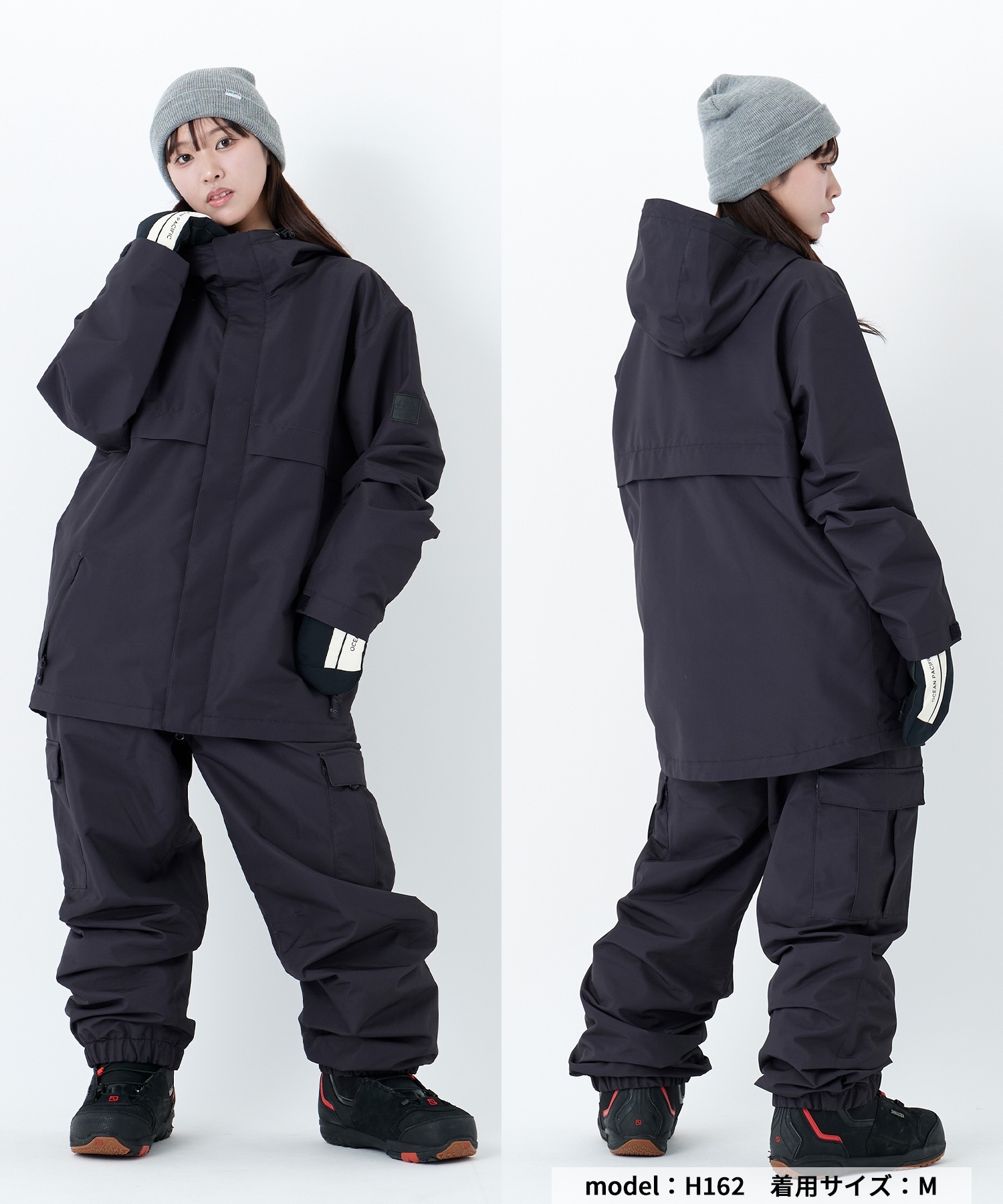 OP オーシャンパシフィック ワークスタイルカーゴパンツ 545705 スノーボード パンツ レディース ムラサキスポーツ 25-26モデル MM D18 【2526】(BK-S)