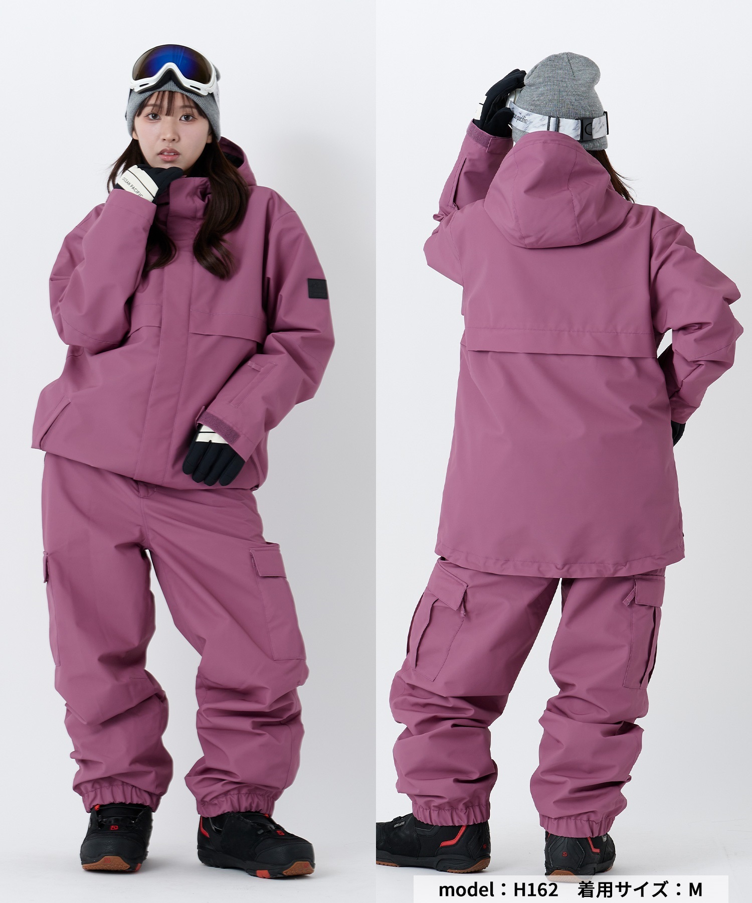 OP オーシャンパシフィック ワークスタイルカーゴパンツ 545705 スノーボード パンツ レディース ムラサキスポーツ 25-26モデル MM D18 【2526】(BK-S)