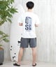 QUIKSILVER クイックシルバー ラッシュガード メンズ 半袖 Tシャツ バックプリント 水陸両用 UVカット QLY251623M ムラサキスポーツ限定(WHT-M)