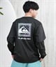 QUIKSILVER クイックシルバー ラッシュガード メンズ 長袖 Tシャツ ロンT バックプリント 水陸両用 UVカット QLY251628M ムラサキスポーツ限定(WHT1-M)