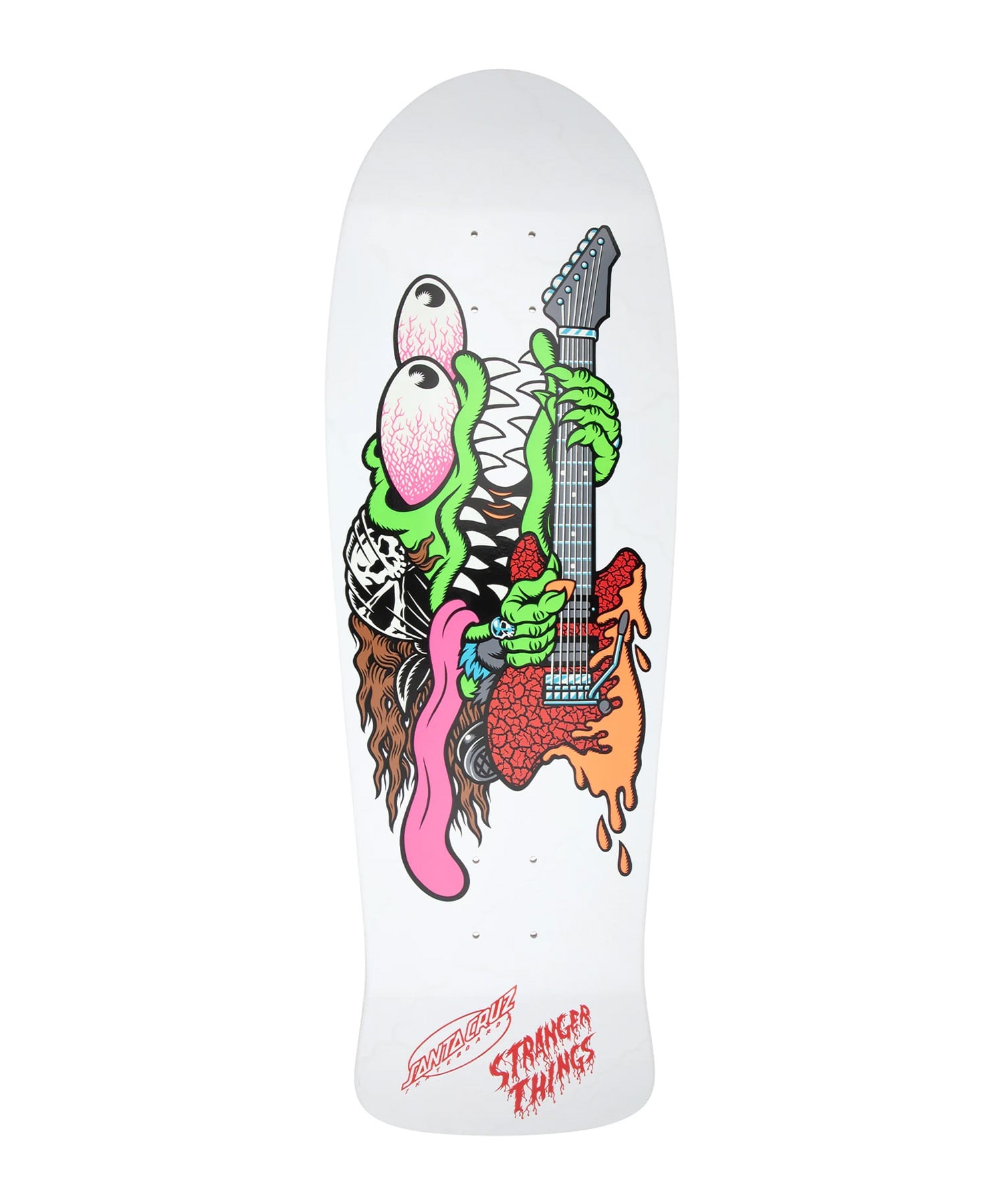 SANTA CRUZ サンタクルーズ スケートボード デッキ STRANGER THINGS 10.1inch M. SLASHER EDDIE REVEAL  海外ドラマ コラボ ムラサキスポーツ(WHT-101inch)