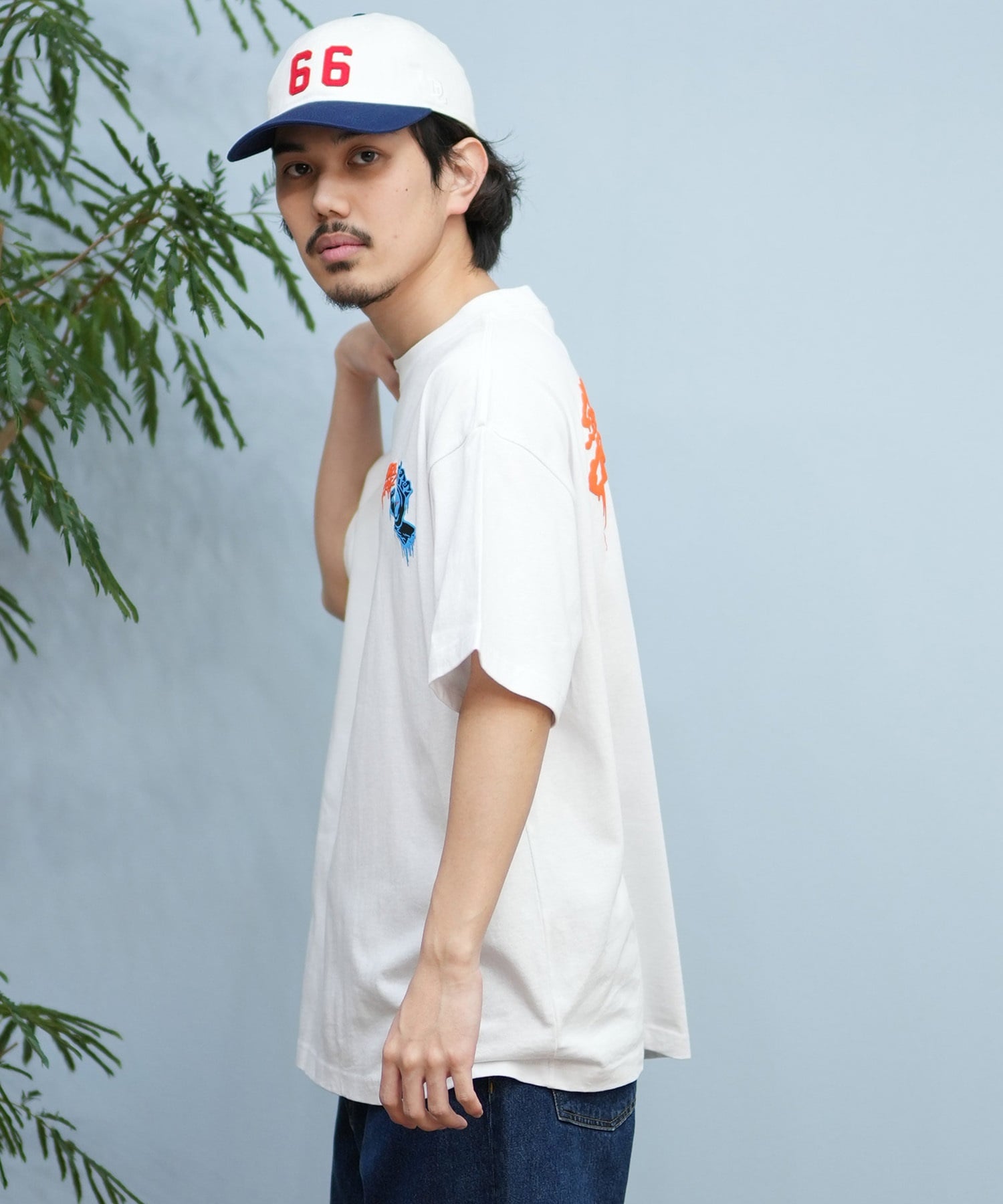 SANTACRUZ サンタクルーズ 半袖 Tシャツ メンズ バックプリント ロゴ スクリーミングハンド 502252403 ムラサキスポーツ限定(WHITE-M)