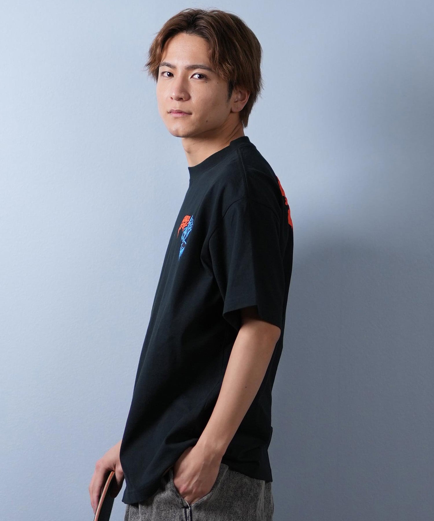 SANTACRUZ サンタクルーズ 半袖 Tシャツ メンズ バックプリント ロゴ スクリーミングハンド 502252403 ムラサキスポーツ限定(WHITE-M)