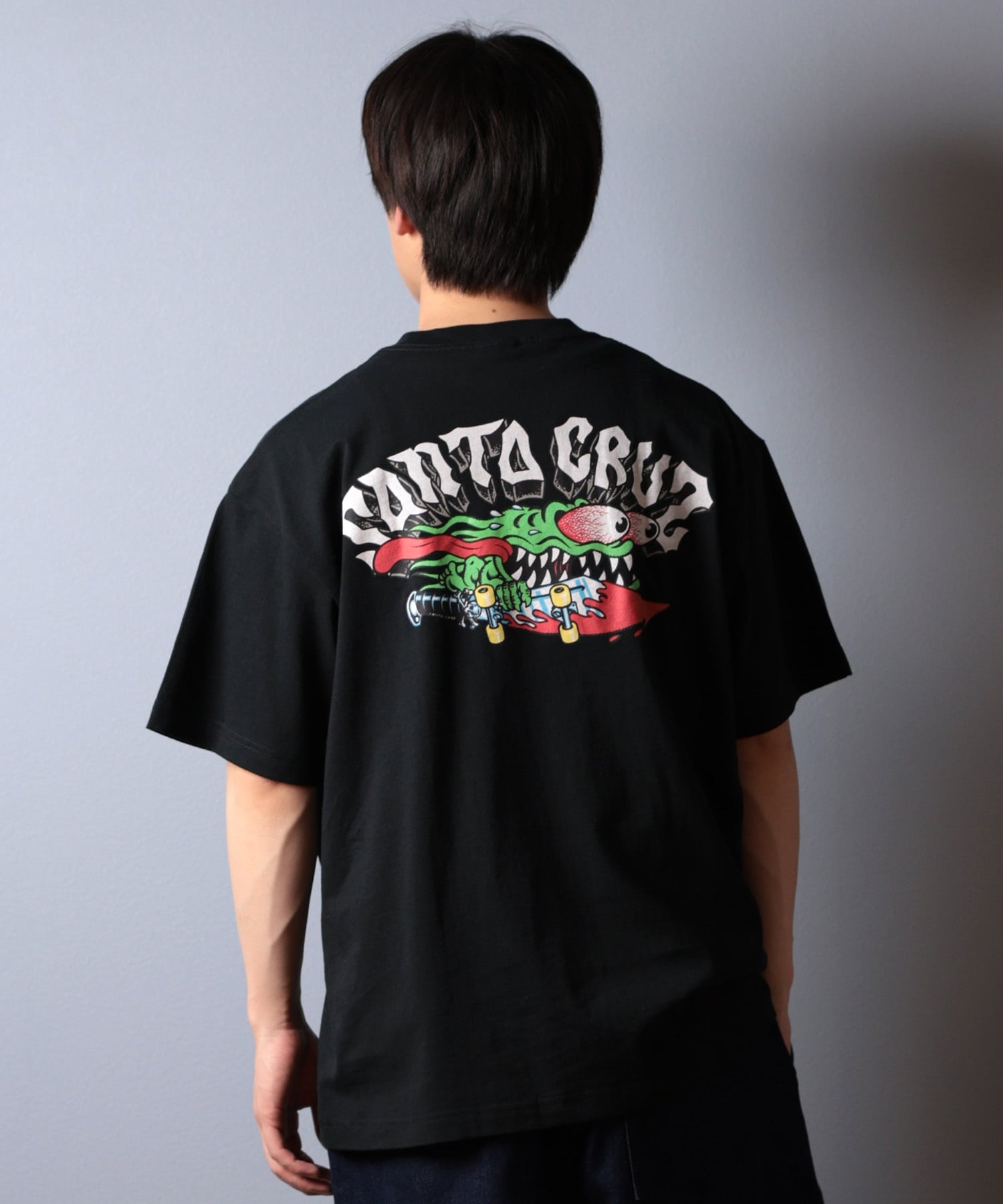 SANTACRUZ サンタクルーズ 半袖 Tシャツ メンズ バックプリント SLASHER 502252404 ムラサキスポーツ限定(WHITE-M)