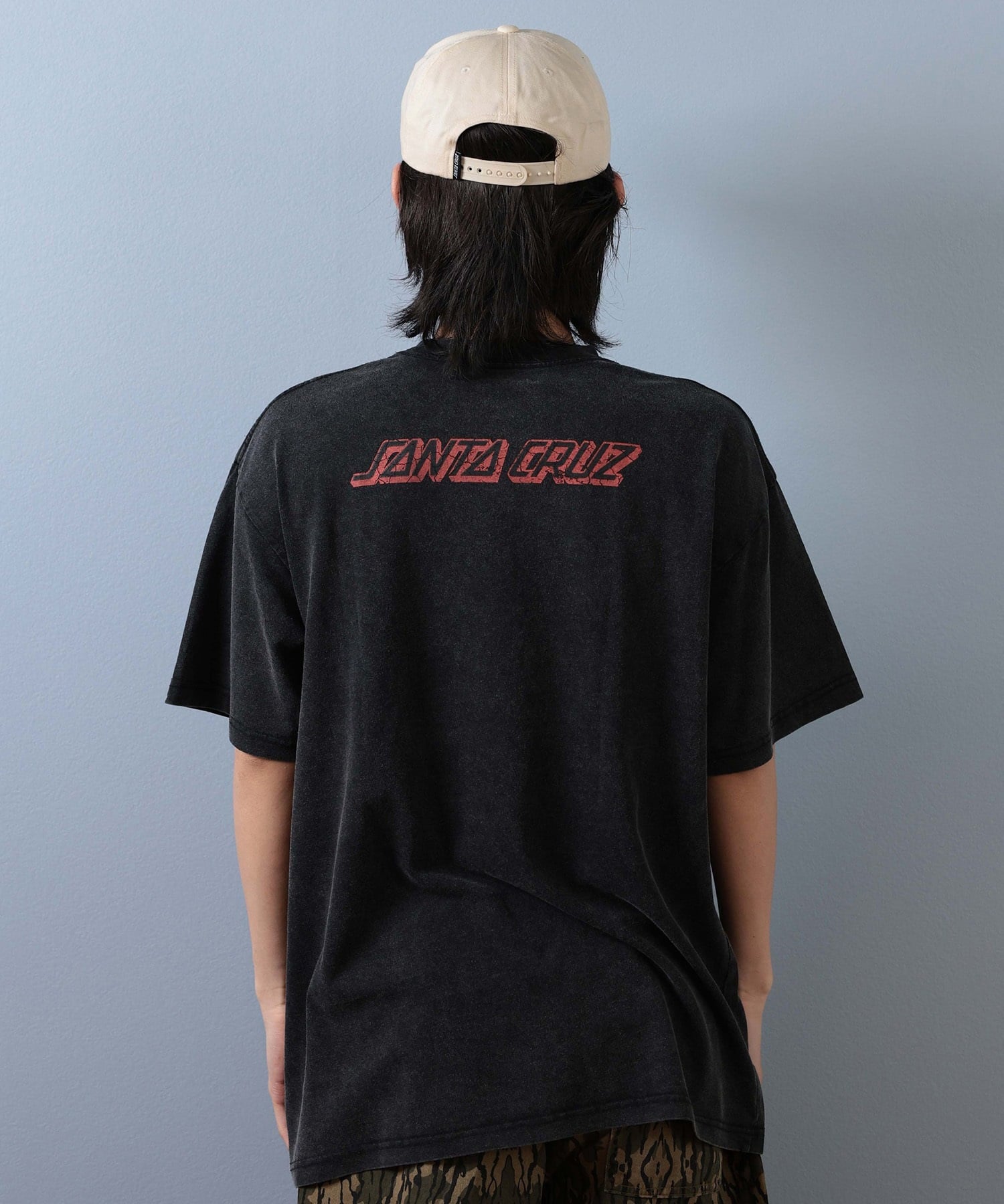 SANTACRUZ サンタクルーズ 半袖 Tシャツ メンズ フロントプリント バックプリント 502253411 ムラサキスポーツ限定(BLHND-M)
