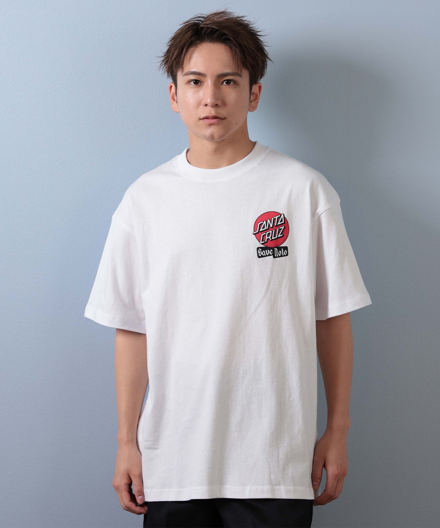 SANTA CRUZ サンタクルーズ 半袖 Tシャツ メンズ バックプリント PEACE FOR NOTO SS TEE 502253413 ムラサキスポーツ限定(WHITE-S)