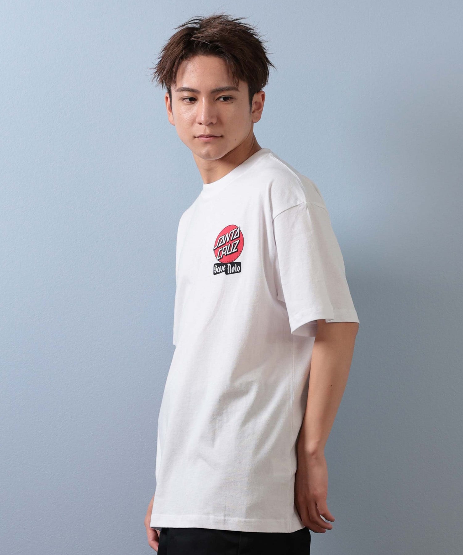 SANTA CRUZ サンタクルーズ 半袖 Tシャツ メンズ バックプリント PEACE FOR NOTO SS TEE 502253413 ムラサキスポーツ限定(WHITE-S)