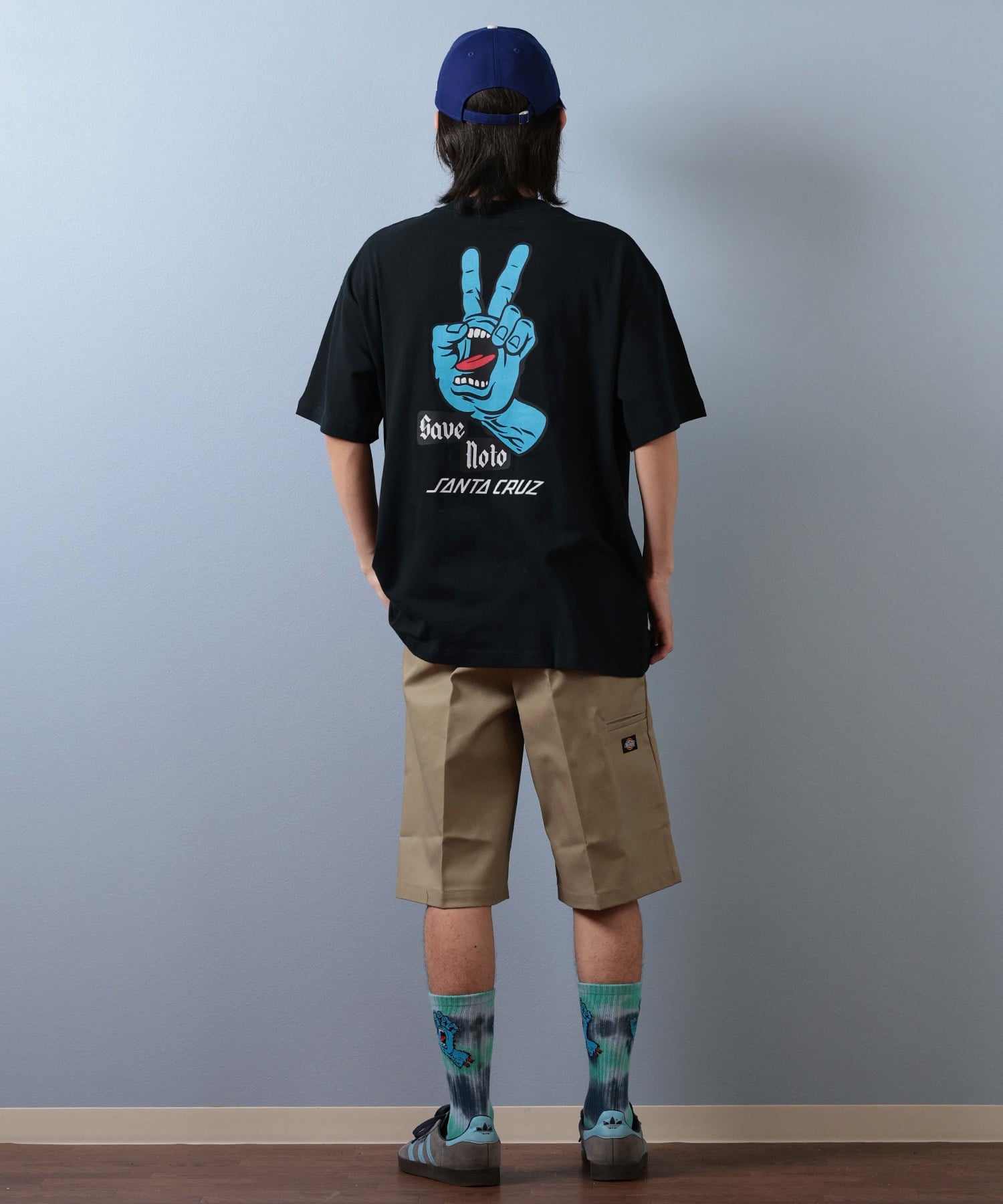 SANTA CRUZ サンタクルーズ 半袖 Tシャツ メンズ バックプリント PEACE FOR NOTO SS TEE 502253413 ムラサキスポーツ限定(WHITE-S)