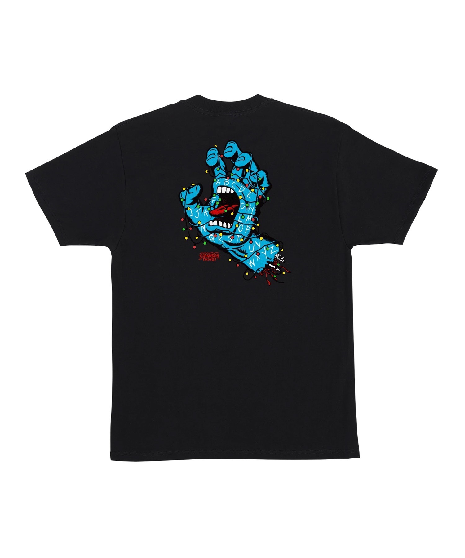 【11月10日発売】SANTA CRUZ サンタクルーズ × STRANGER THINGS 半袖 Tシャツ メンズ ST S S-T SCREAMING LIGHTS 510255404(BLK-M)