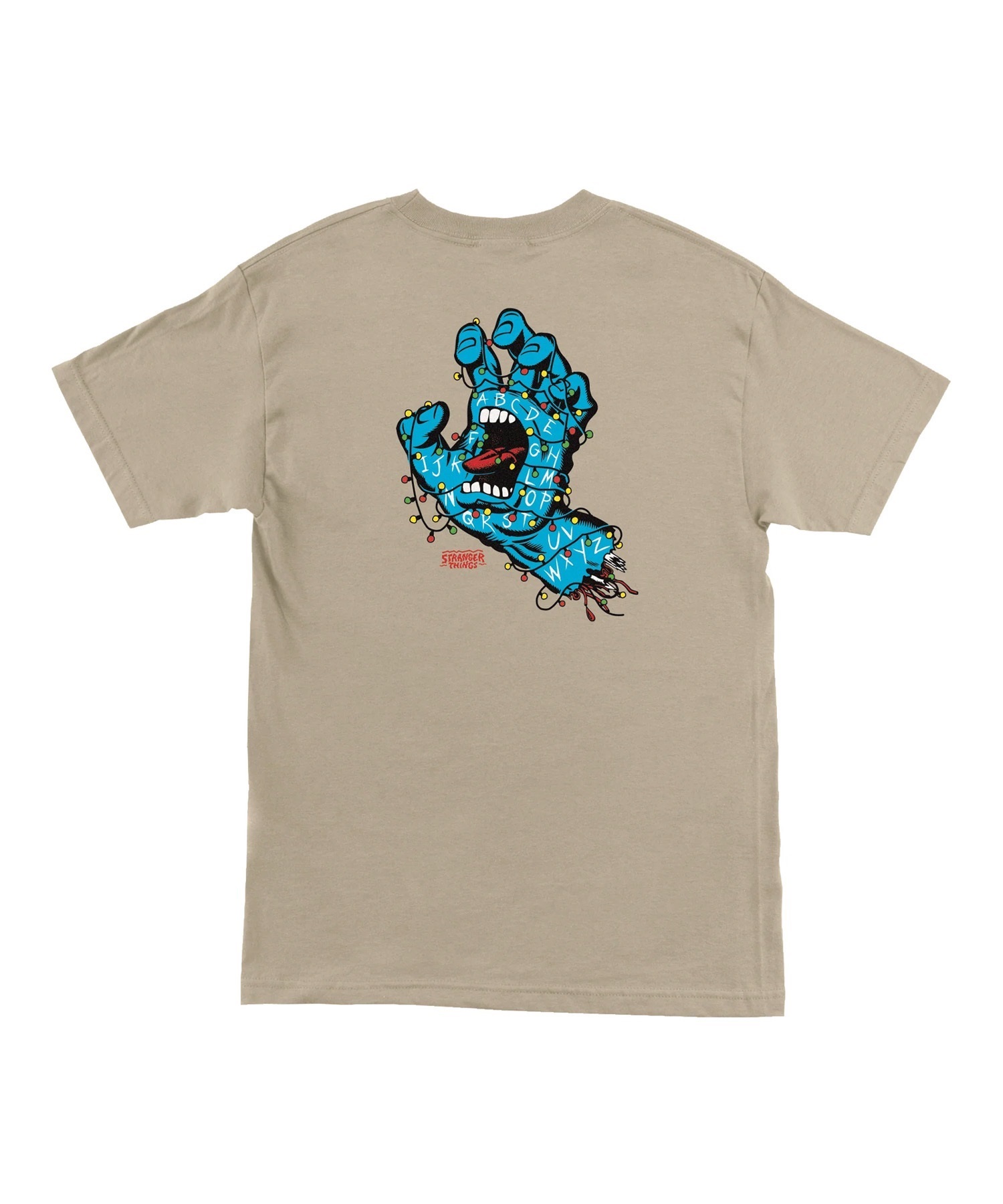 【11月10日発売】SANTA CRUZ サンタクルーズ × STRANGER THINGS 半袖 Tシャツ メンズ ST S S-T SCREAMING LIGHTS 510255404(BLK-M)