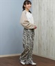 SANTACRUZ サンタクルーズ ロングパンツ レディース ヒョウ柄 レオパード柄 ゼブラ柄 チノ ワークパンツ 502254531(LEOBR-M)