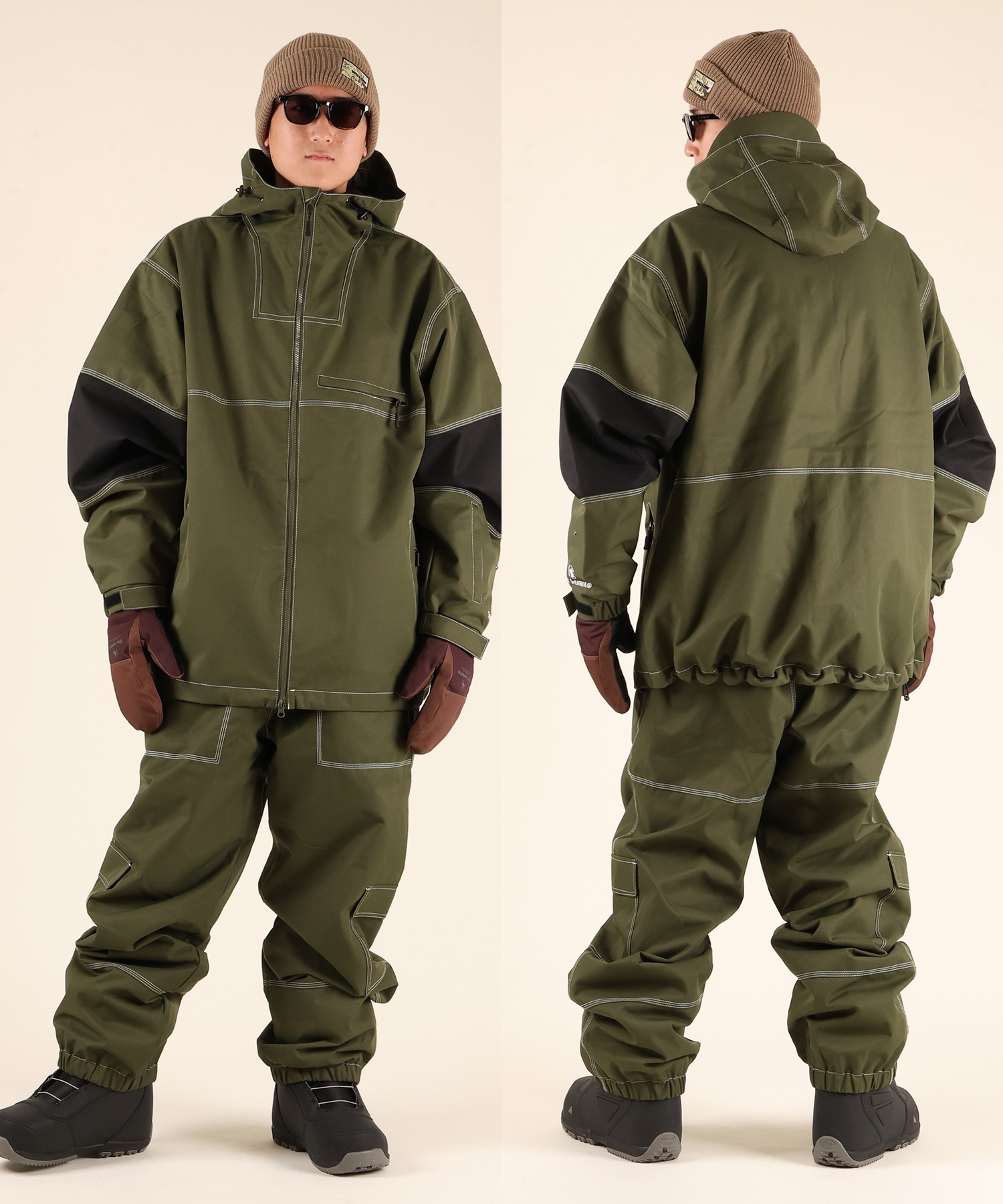 THREE WEATHER スリーウェザー SNOW PANTS パンツ スノーボード ウェア ユニセックス ムラサキスポーツ 25-26モデル MM J12 【2526】(BLK-XS)